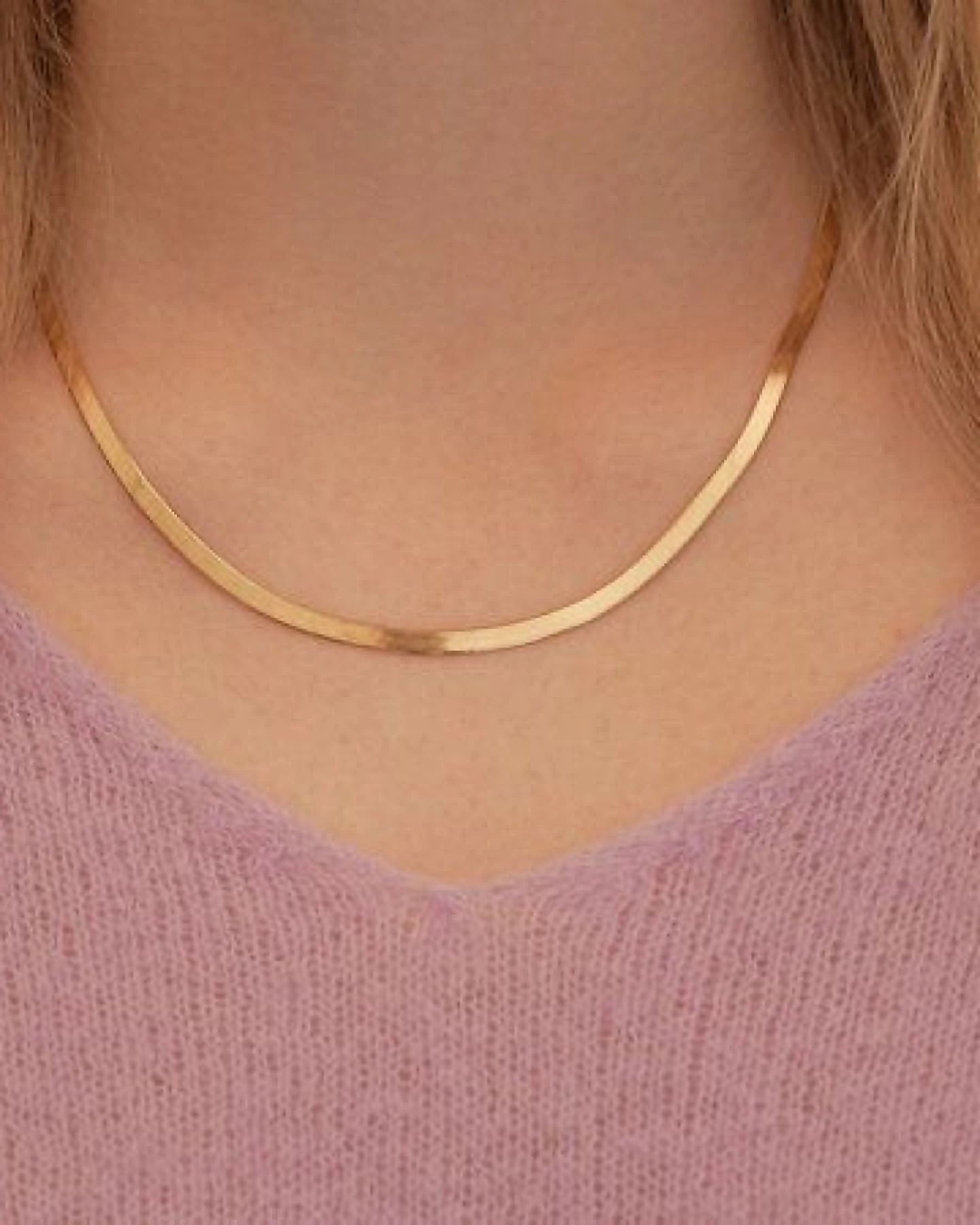 BELLYBIRD Jewellery SCHLANGENKETTE - 925 Silber oder 925 Silber vergoldet, bewegliches Gliederband – Ansicht 3