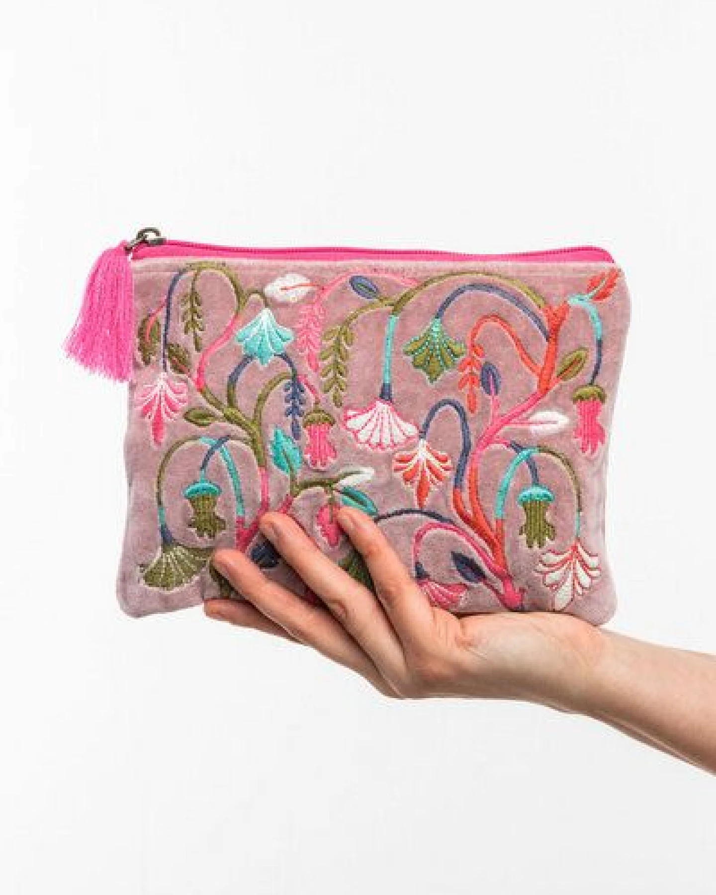TRANQUILLO Samttäschchen verschiedene Designs 21 x 15 cm (BAG271, BAG272, BAG302, BAG303) – Ansicht 3