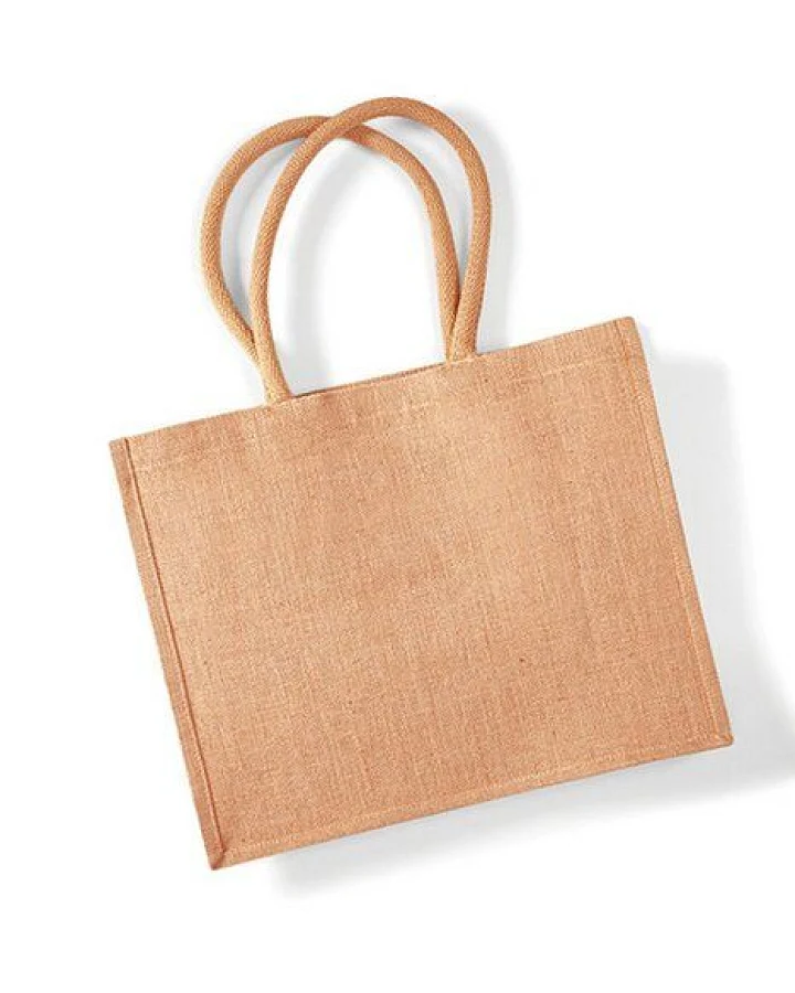 Westford Mill Jute Classic Shopper Tragetasche Schultertasche