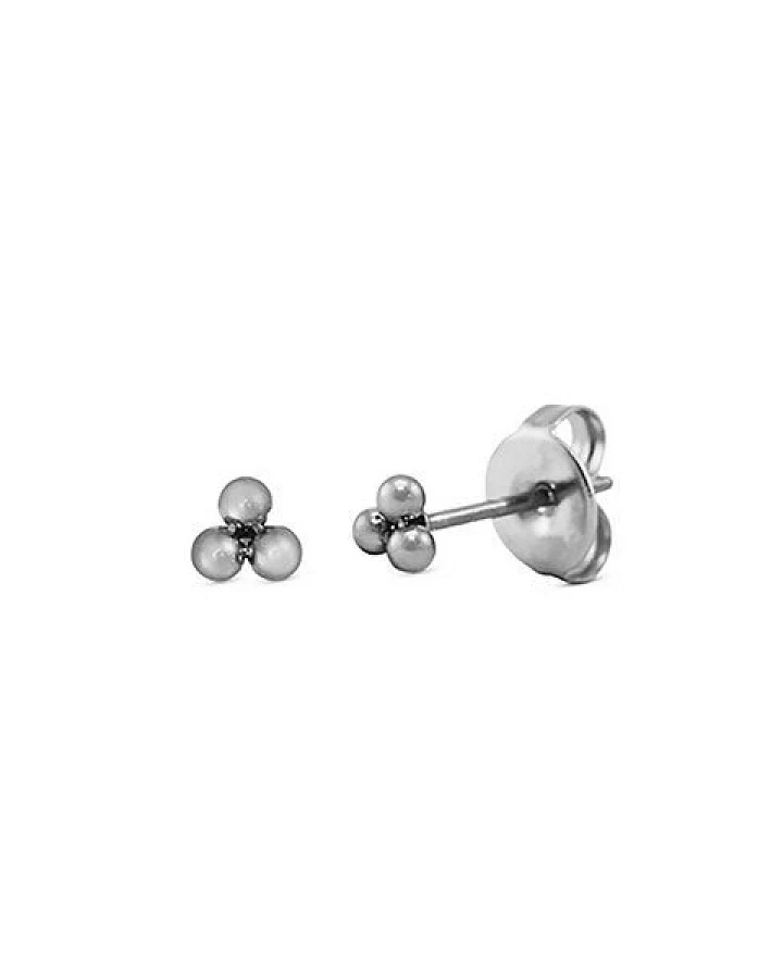Kleine und feine TRIPLE DOTS Ohrringe, Ohrstecker ca. 4mm von Elektropulli