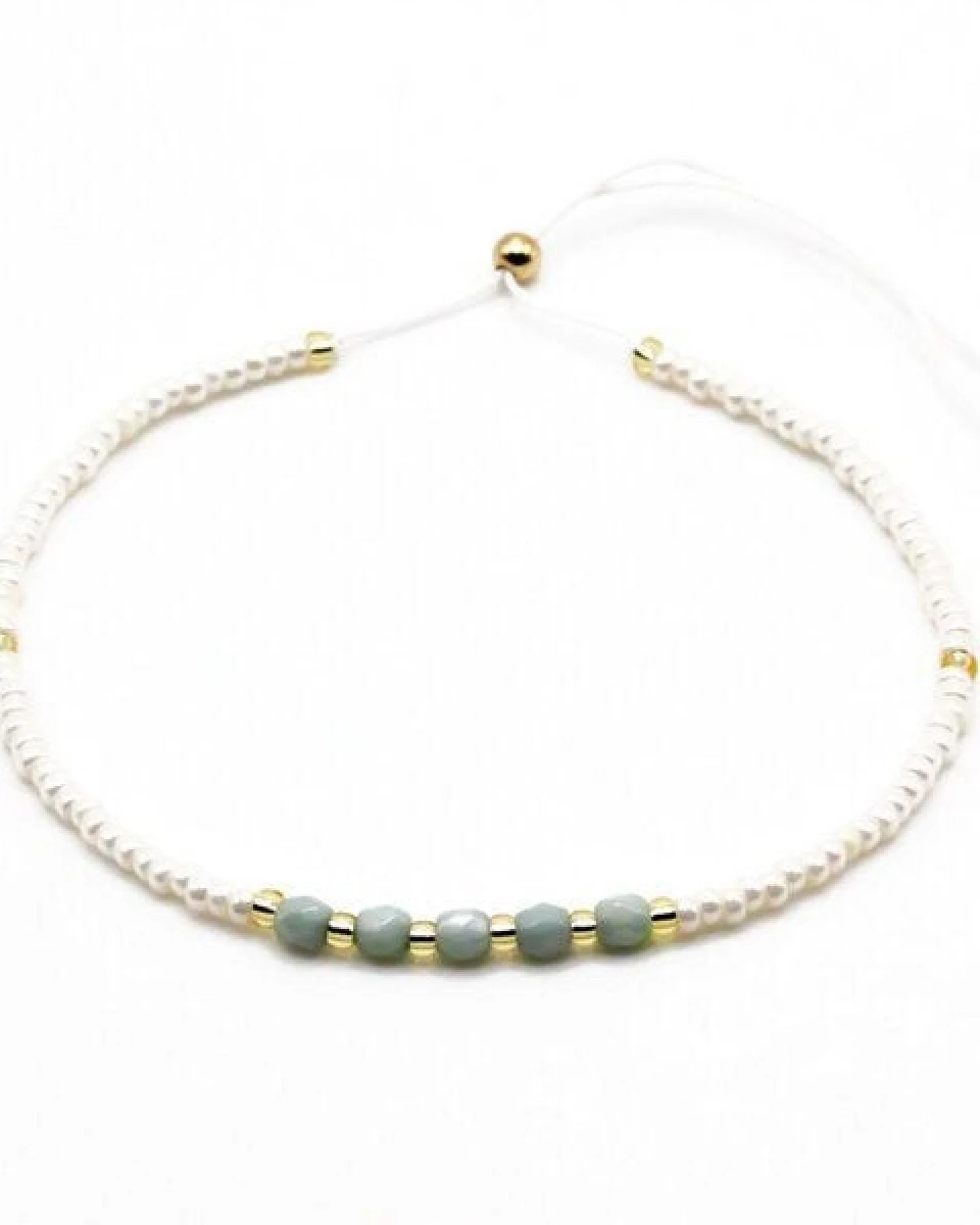 juni Boho Perlenarmband "Jade" - vegan – Ansicht 4