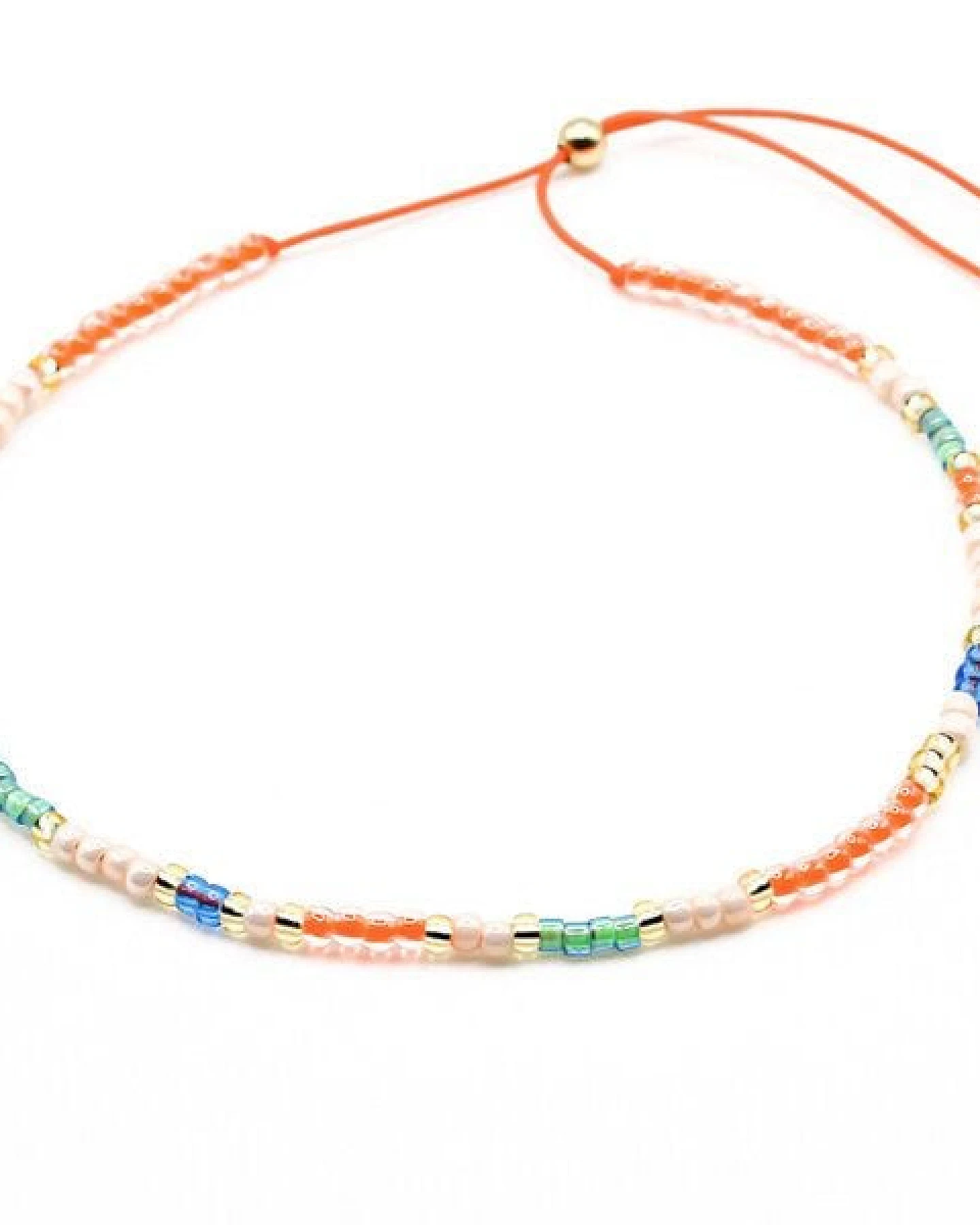 juni Sommer Perlenarmband "Wind Breeze" apricot – Ansicht 2