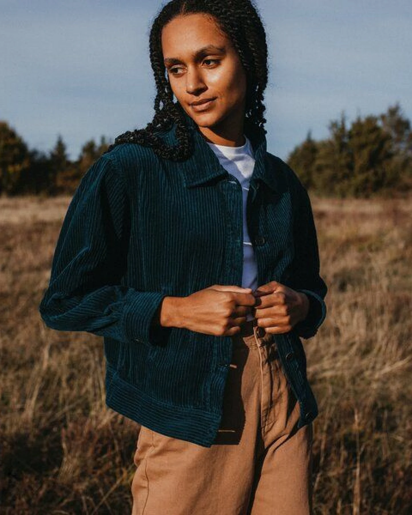 NORDLICHT Damen Cord Jacke aus 100% Bio-Baumwolle SILJA – Ansicht 2