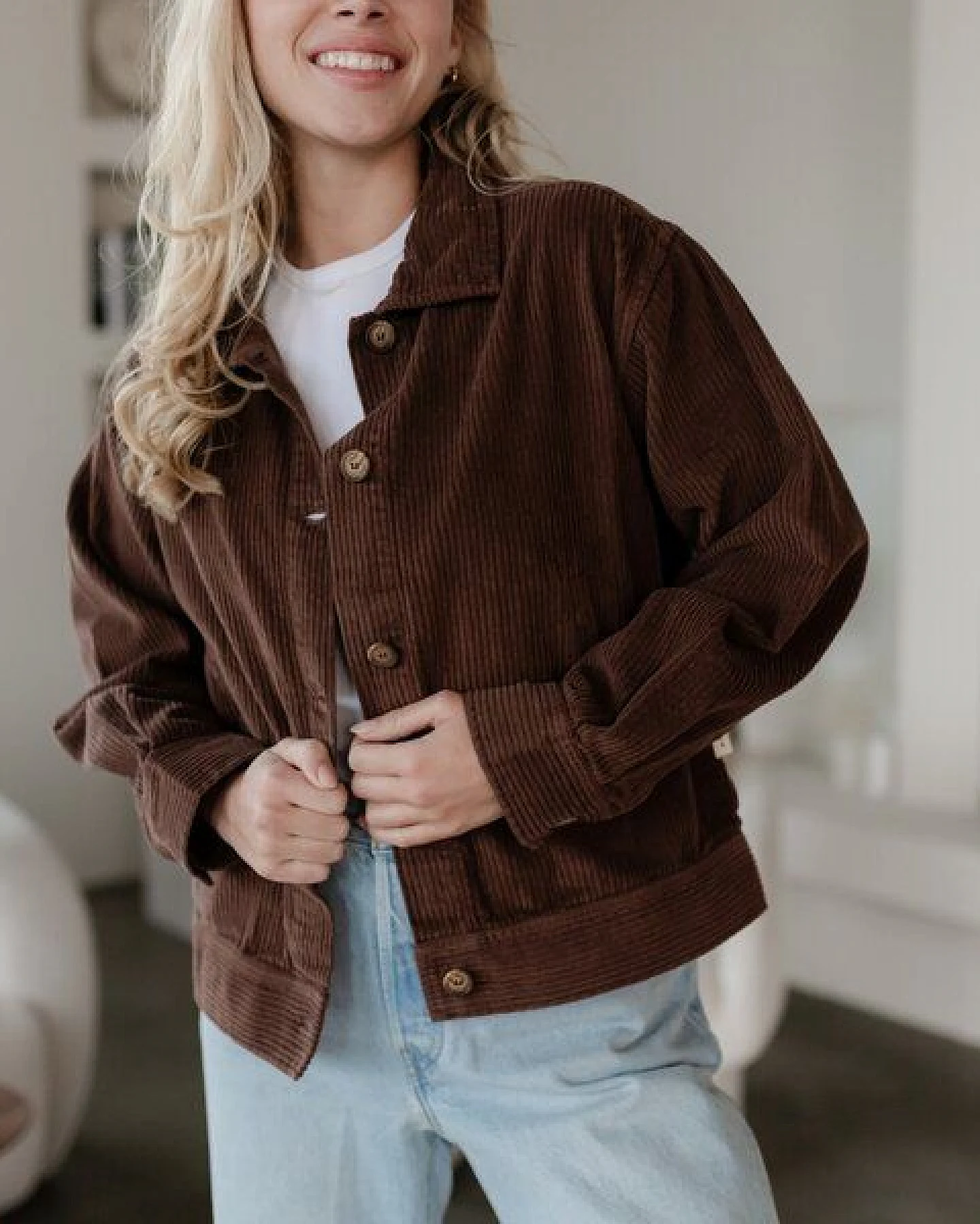 NORDLICHT Damen Cord Jacke aus 100% Bio-Baumwolle SILJA – Ansicht 3