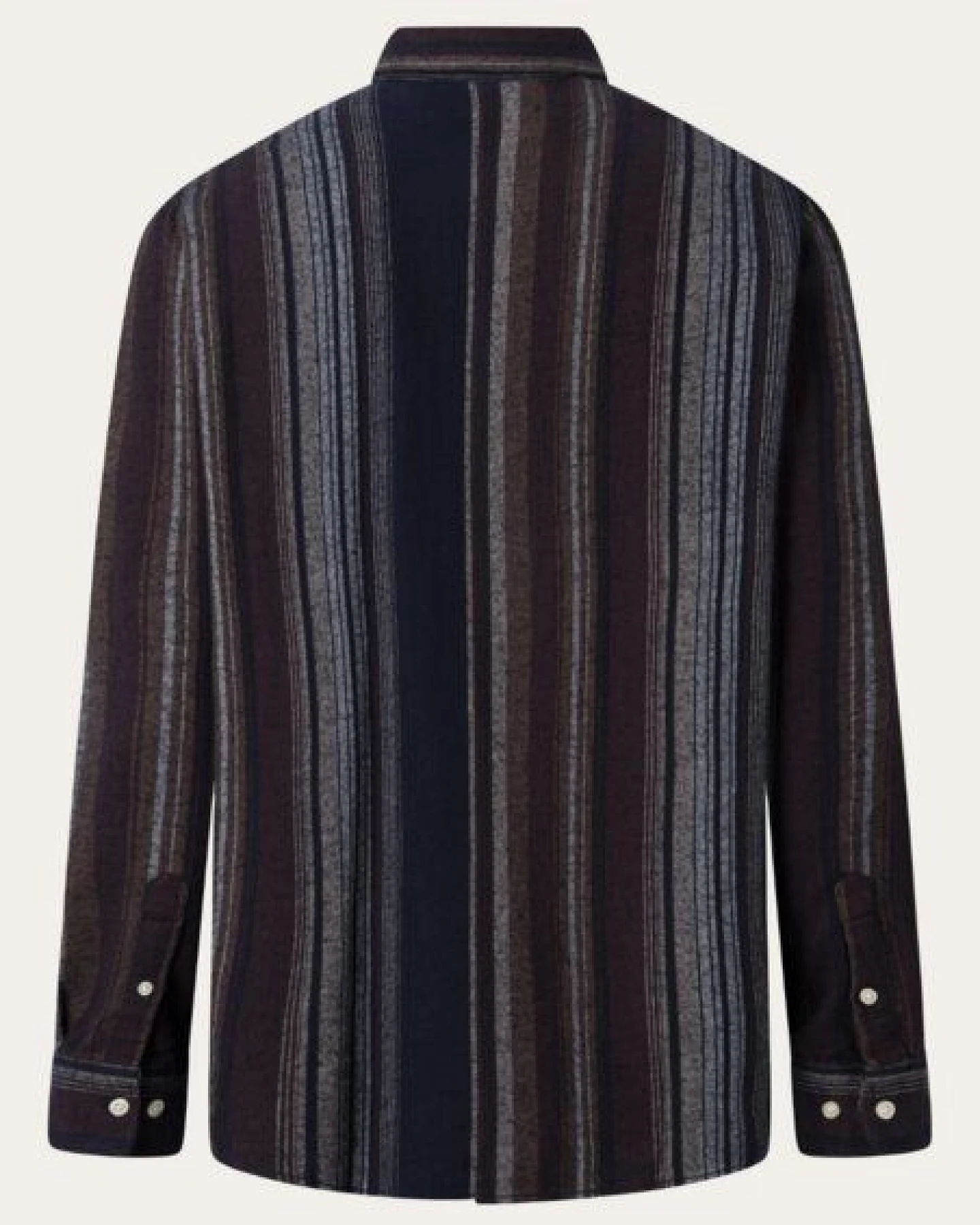 KnowledgeCotton Apparel - Hemd Loose Fit Double Layer Striped Shirt – Ansicht 2