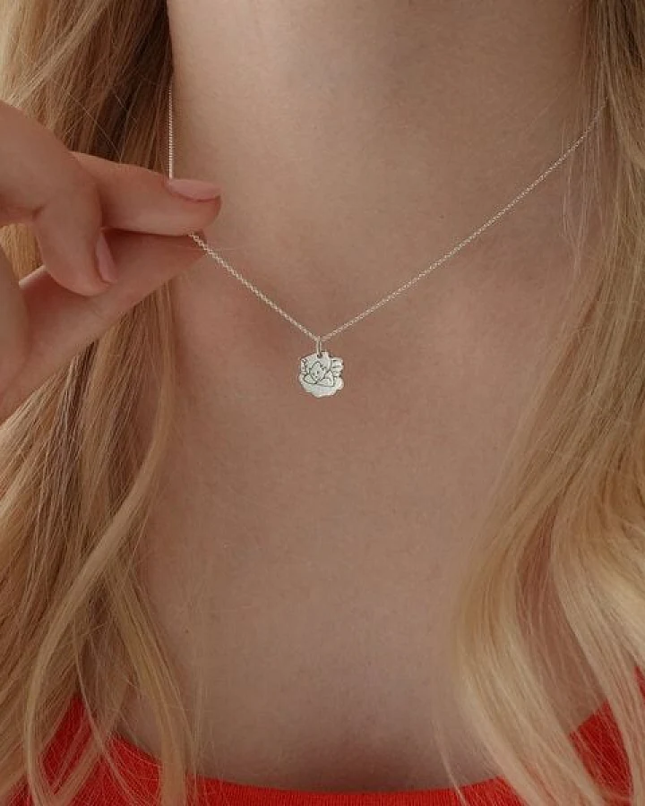 BELLYBIRD Jewellery Kinderkette - kleiner Schutzengel mit Wolke, Anhänger/ Silber/ Silber vergoldet