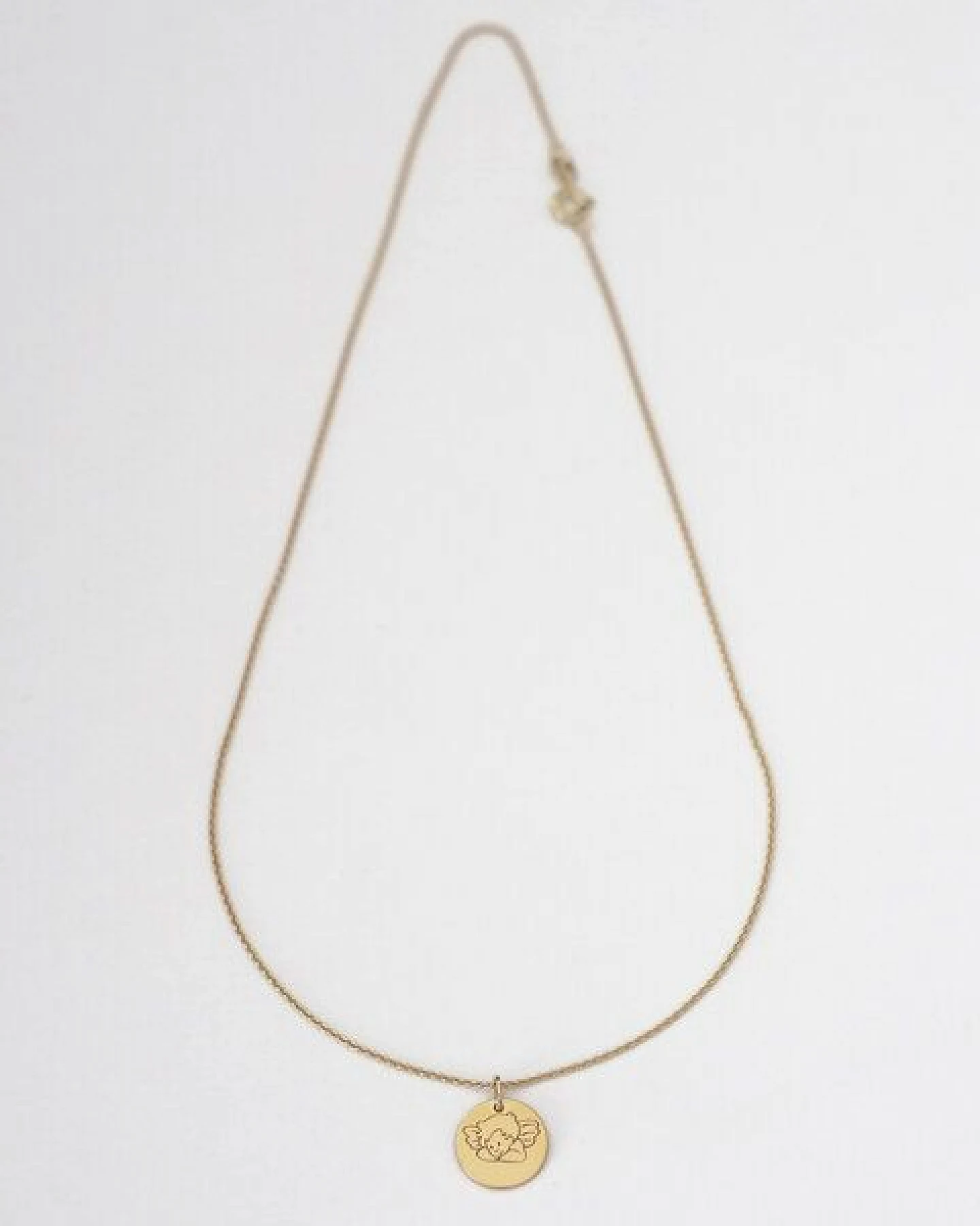 BELLYBIRD Jewellery Kinderkette - kleiner Schutzengel mit Namensgravur, Anhänger/ Silber/ vergoldet – Ansicht 3