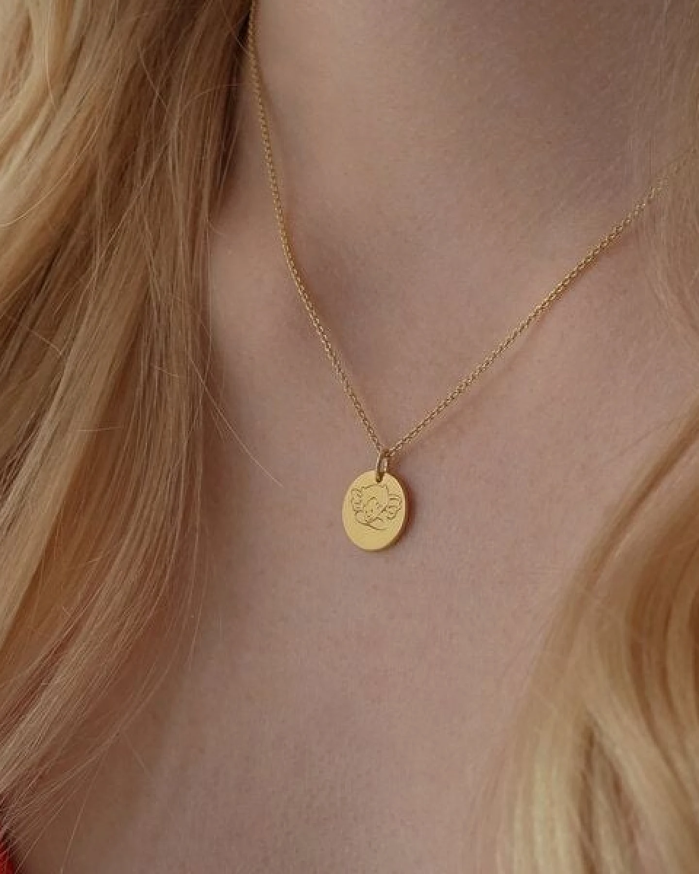 BELLYBIRD Jewellery Kinderkette - kleiner Schutzengel mit Namensgravur, Anhänger/ Silber/ vergoldet – Ansicht 4