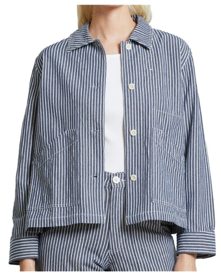 DEDICATED - Women's Jacket Stiby - Hemd Gr XS grau/blau
