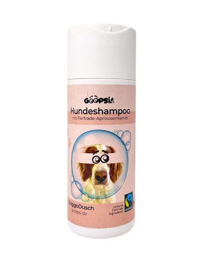 GOOPSI Veganes Hundeshampoo / Shampooseife mit Aprikosenkernöl - 150ml