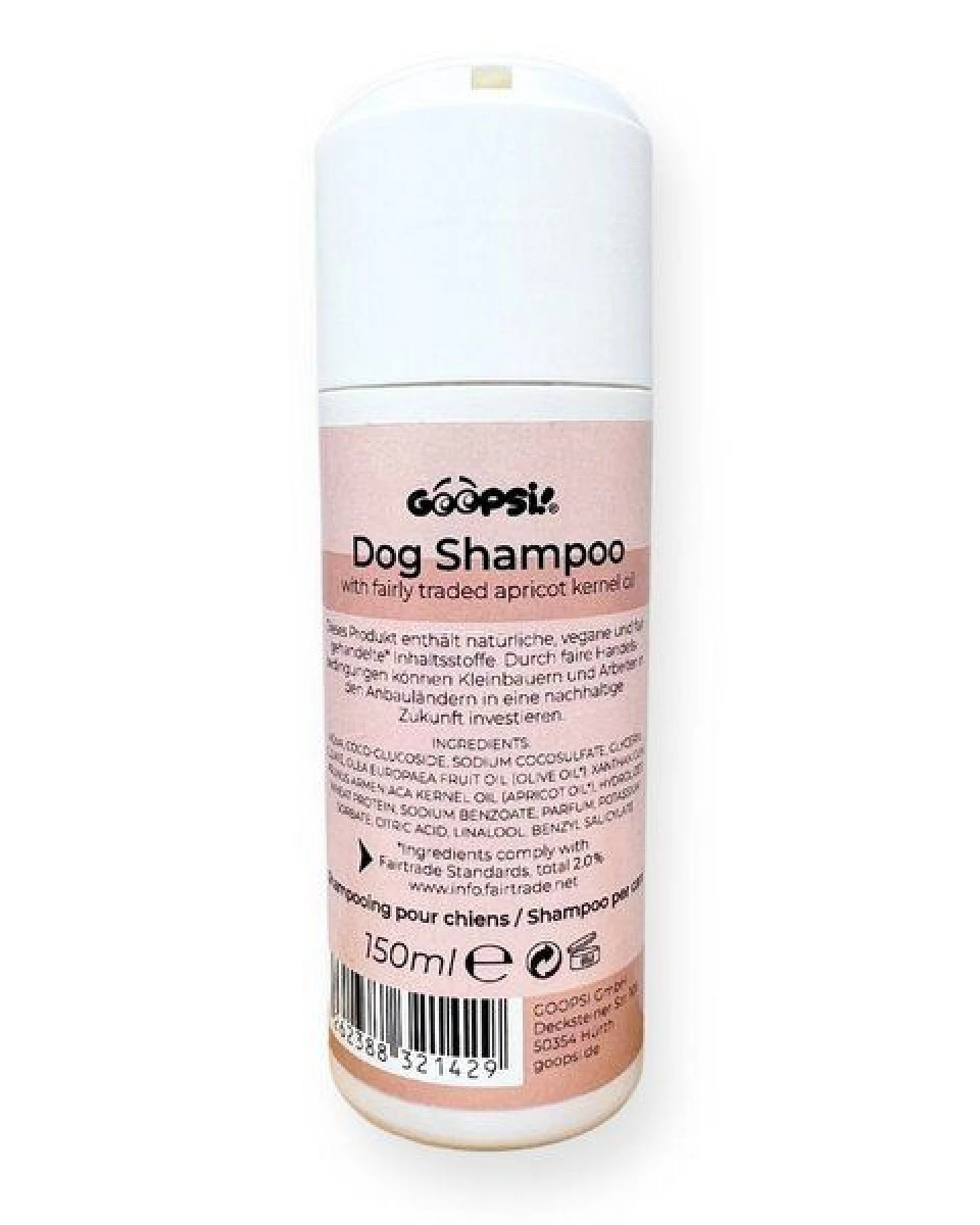 GOOPSI Veganes Hundeshampoo / Shampooseife mit Aprikosenkernöl - 150ml – Ansicht 3