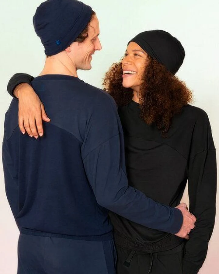 nice to meet me Unisex Sweatshirt – Sweatshirt aus TENCEL Lyocell und Bio-Baumwolle