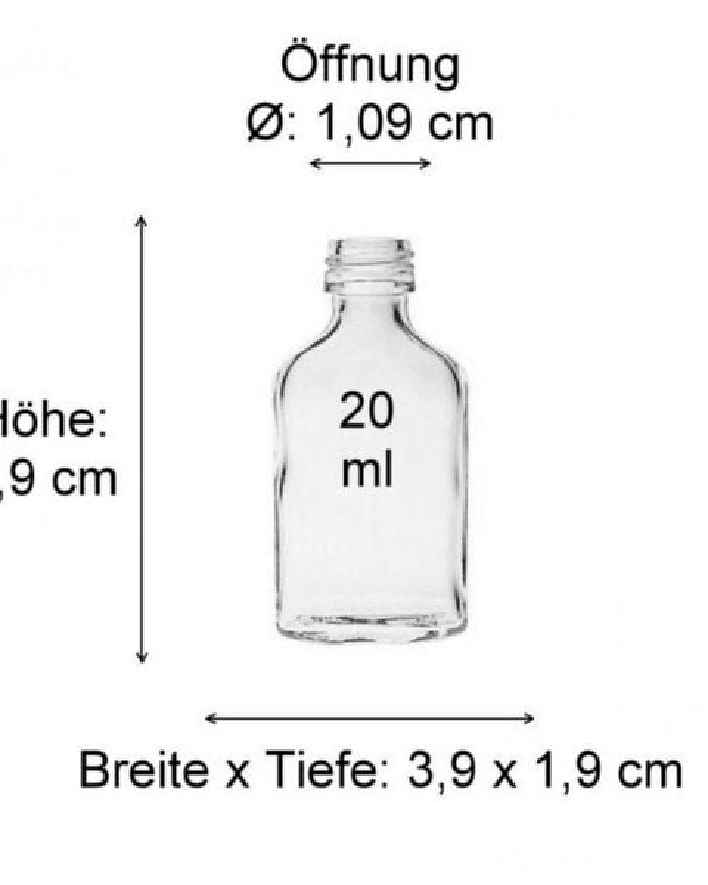 mikken Set Taschenflaschen 20 ml Mini Flachmann Set Geschenkflaschen Likörflaschen mit Trichter – Ansicht 3