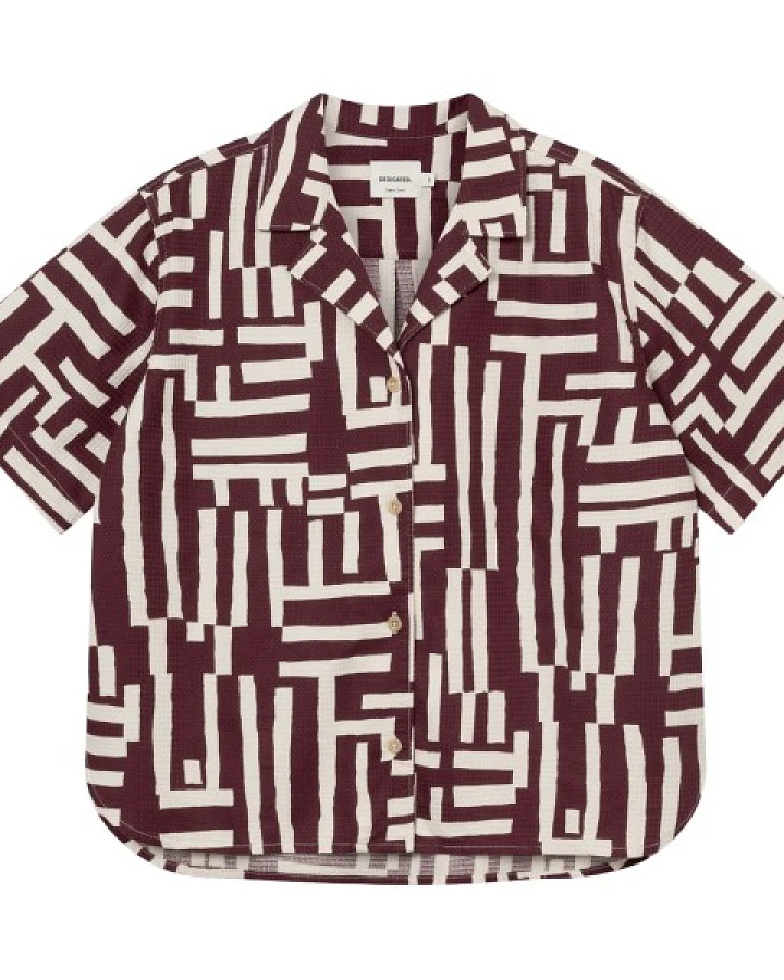 DEDICATED - Women's Shirt Torup - Bluse Gr XS braun