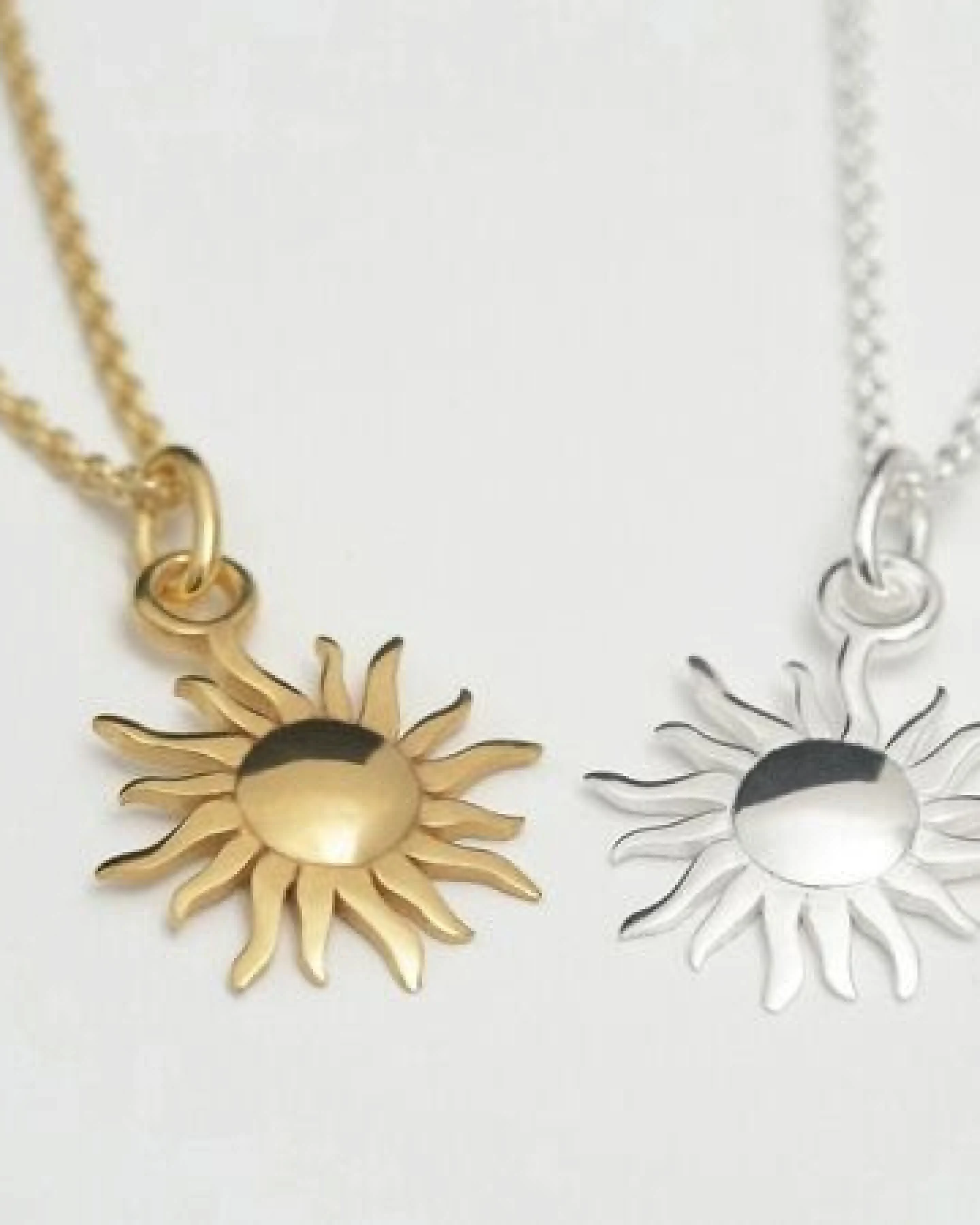 BELLYBIRD Jewellery Halskette - Sonne, Anhänger in Silber/ Silber vergoldet – Ansicht 2