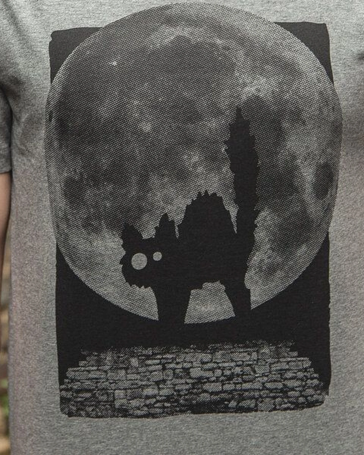 päfjes T-Shirt "Katze" Minka Fauch - Fair Wear Männer T-Shirt - Mid Heather Grey – Ansicht 3