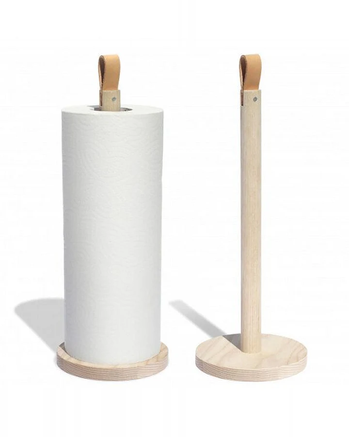 Küchenrollenhalter STRAIGHT Eschenholz (side by side)