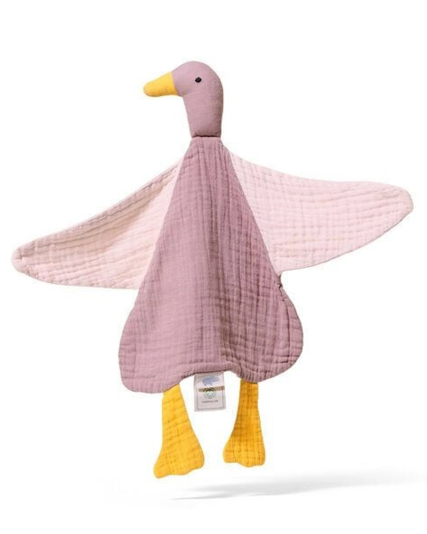 Mababu Schmusetuch Ente - 100% GOTS Bio-Baumwolle - Geschenke zur Geburt - Schnuffeltuch – Ansicht 2