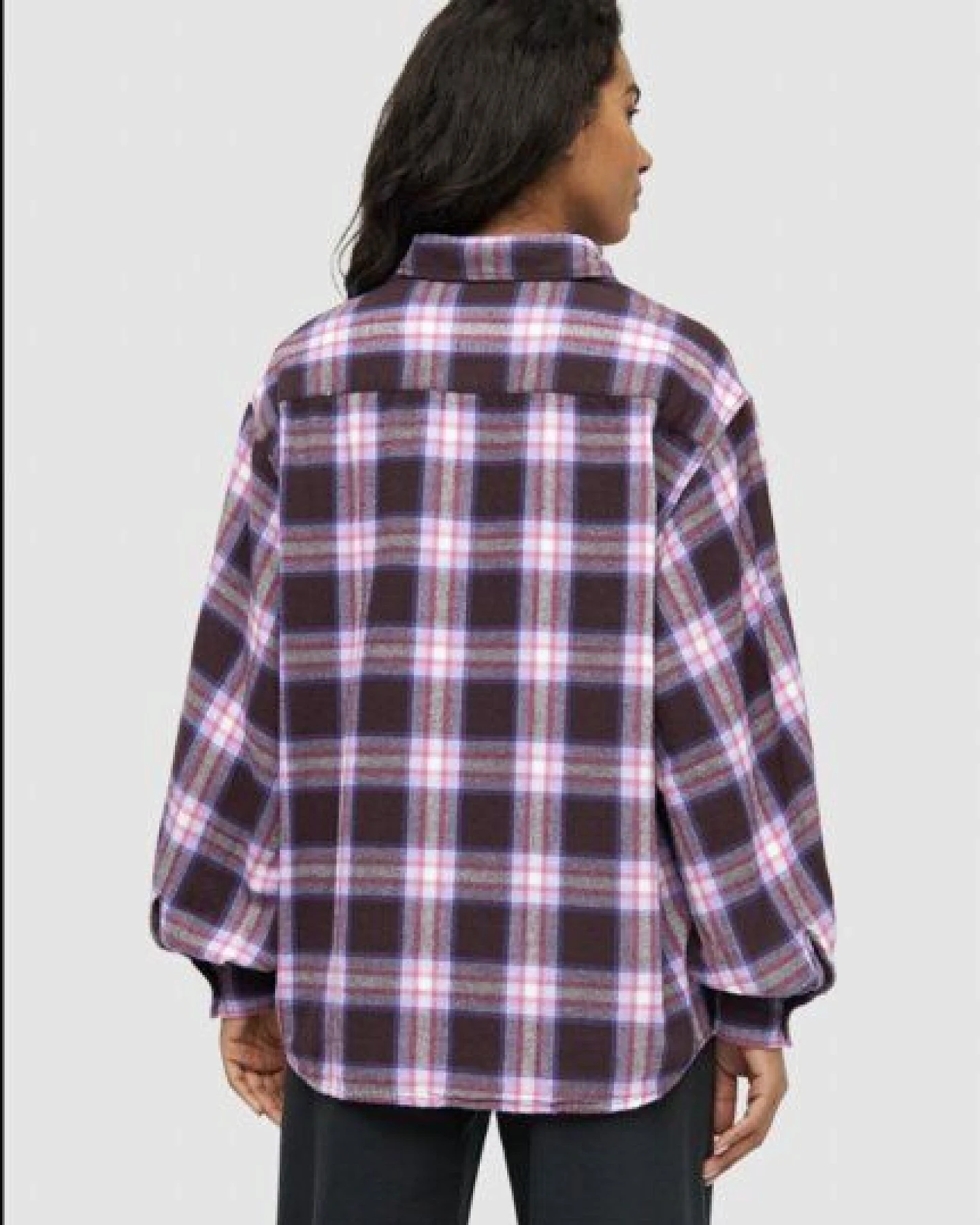 KnowledgeCotton Apparel Bluse Check Shirt Ballon Arms – Ansicht 4
