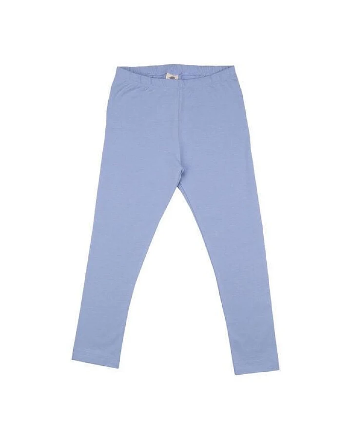 Kinder Leggings GOTS zertifiziert – Bio-Baumwolle, Hellblau, elastischer Bund, weich & bequem