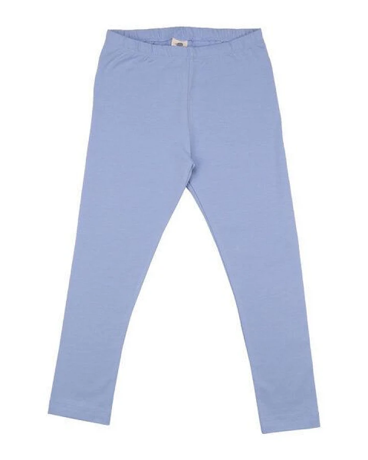 Kinder Leggings GOTS zertifiziert – Bio-Baumwolle, Hellblau, elastischer Bund, weich & bequem