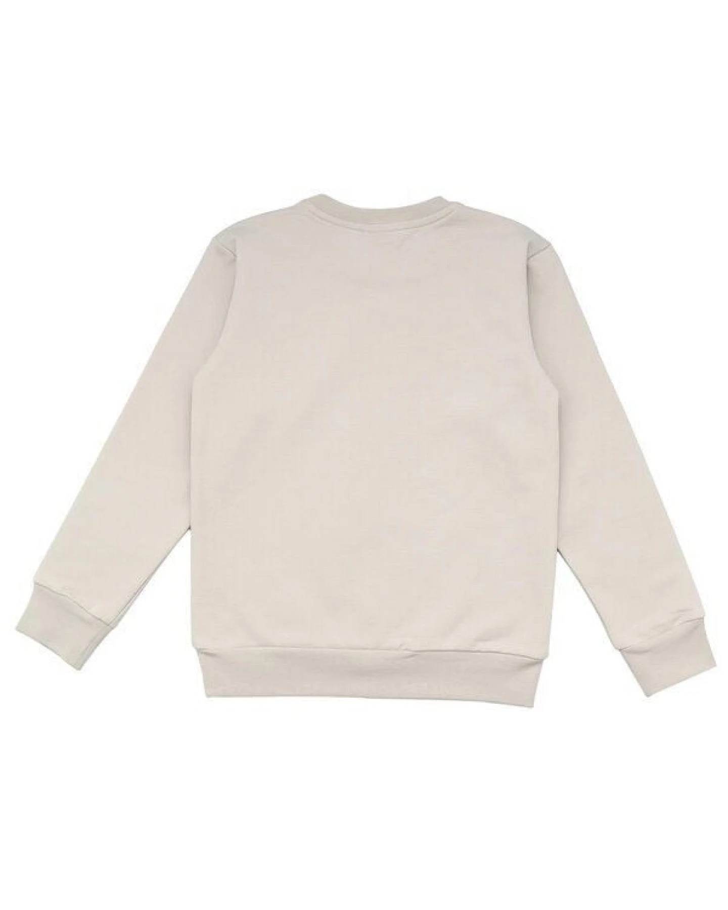 Kinder Sweatshirt GOTS zertifiziert Bio-Baumwolle Beige Hirschmotiv Rundhals bequem – Walkiddy – Ansicht 3
