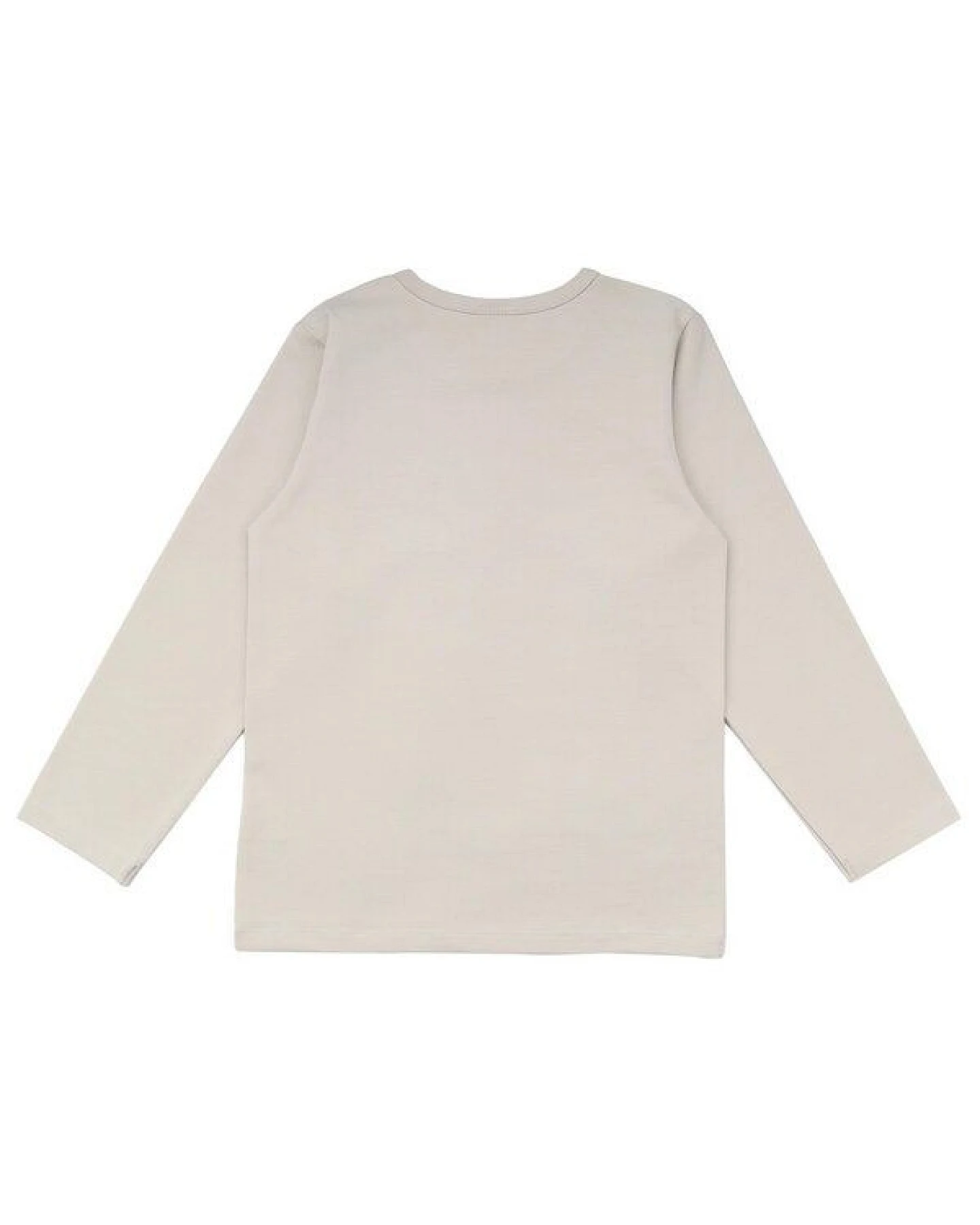 Kinder Langarmshirt GOTS zertifiziert, Bio-Baumwolle, beige, „Cheerful Flowers“, weich & bequem – Walkiddy – Ansicht 3