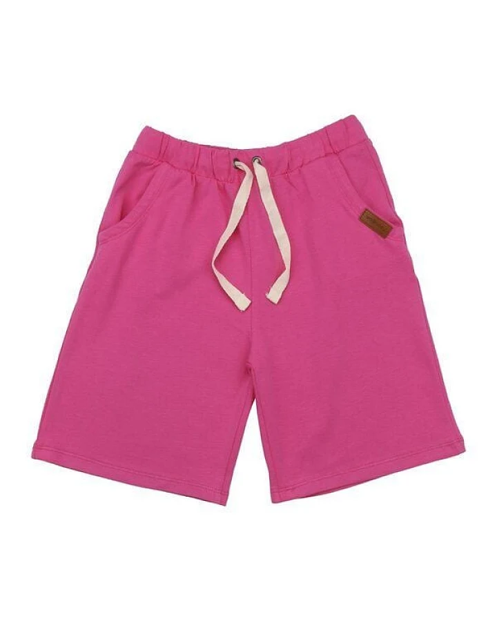 Kinder Shorts GOTS zertifiziert, Bio-Baumwolle, pink, weich & elastisch, bequemer Bund mit Kordel – Walkiddy