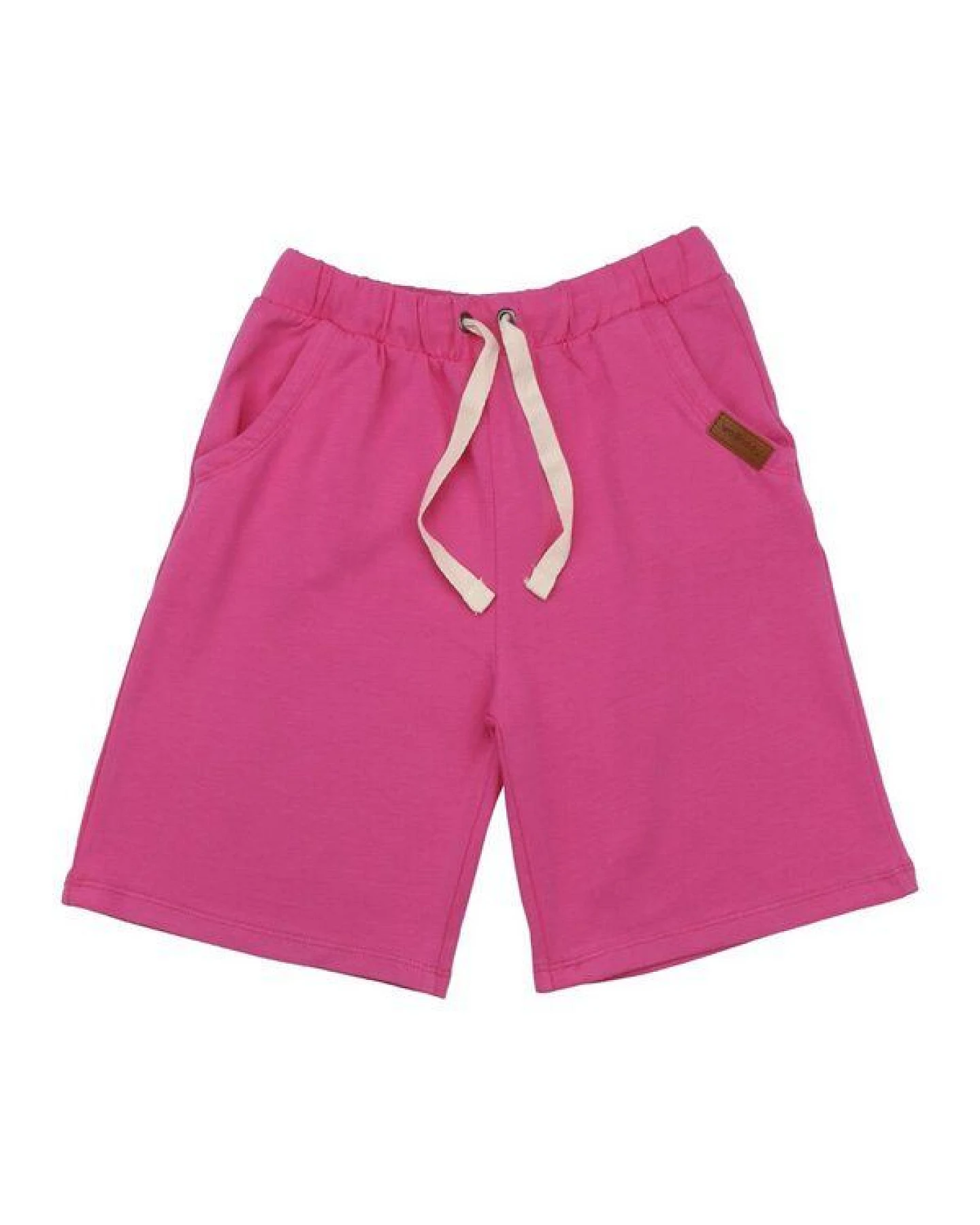 Kinder Shorts GOTS zertifiziert, Bio-Baumwolle, pink, weich & elastisch, bequemer Bund mit Kordel – Walkiddy – Ansicht 2