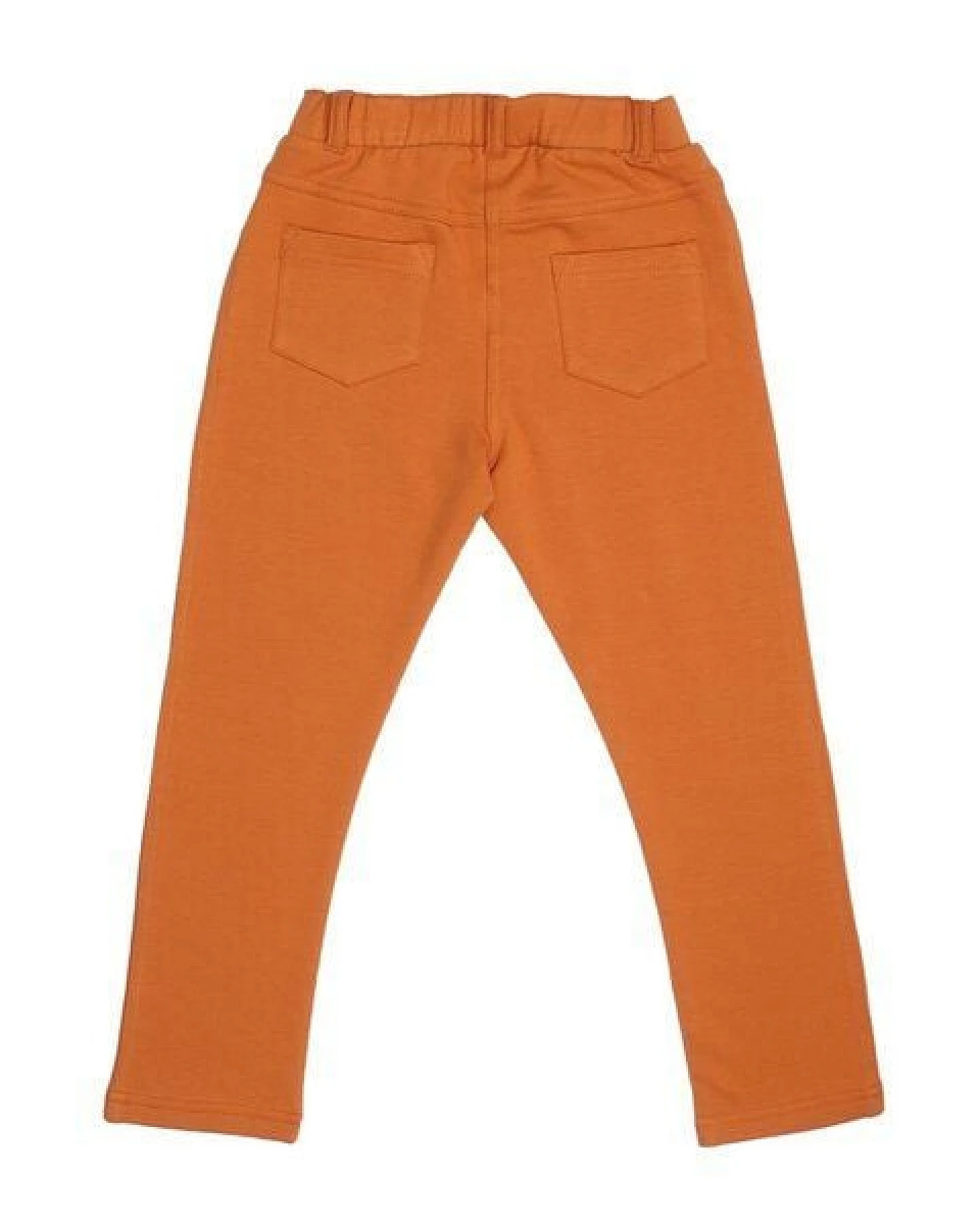 Baby- & Kleinkind-Leggings GOTS zertifiziert Bio-Baumwolle Braun uni elastischer Bund weich – Walkiddy – Ansicht 3