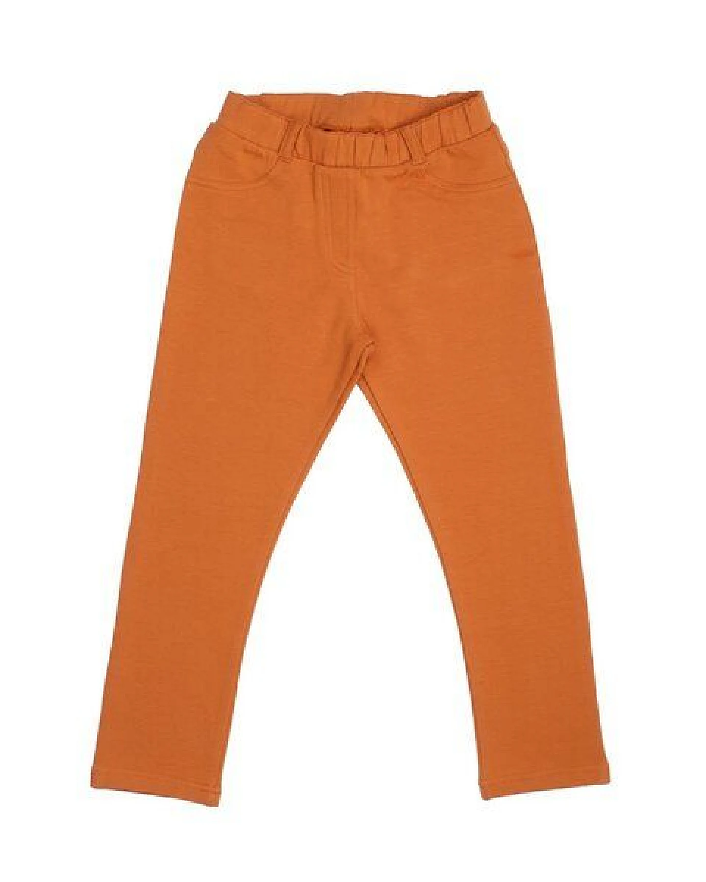 Baby- & Kleinkind-Leggings GOTS zertifiziert Bio-Baumwolle Braun uni elastischer Bund weich – Walkiddy – Ansicht 2