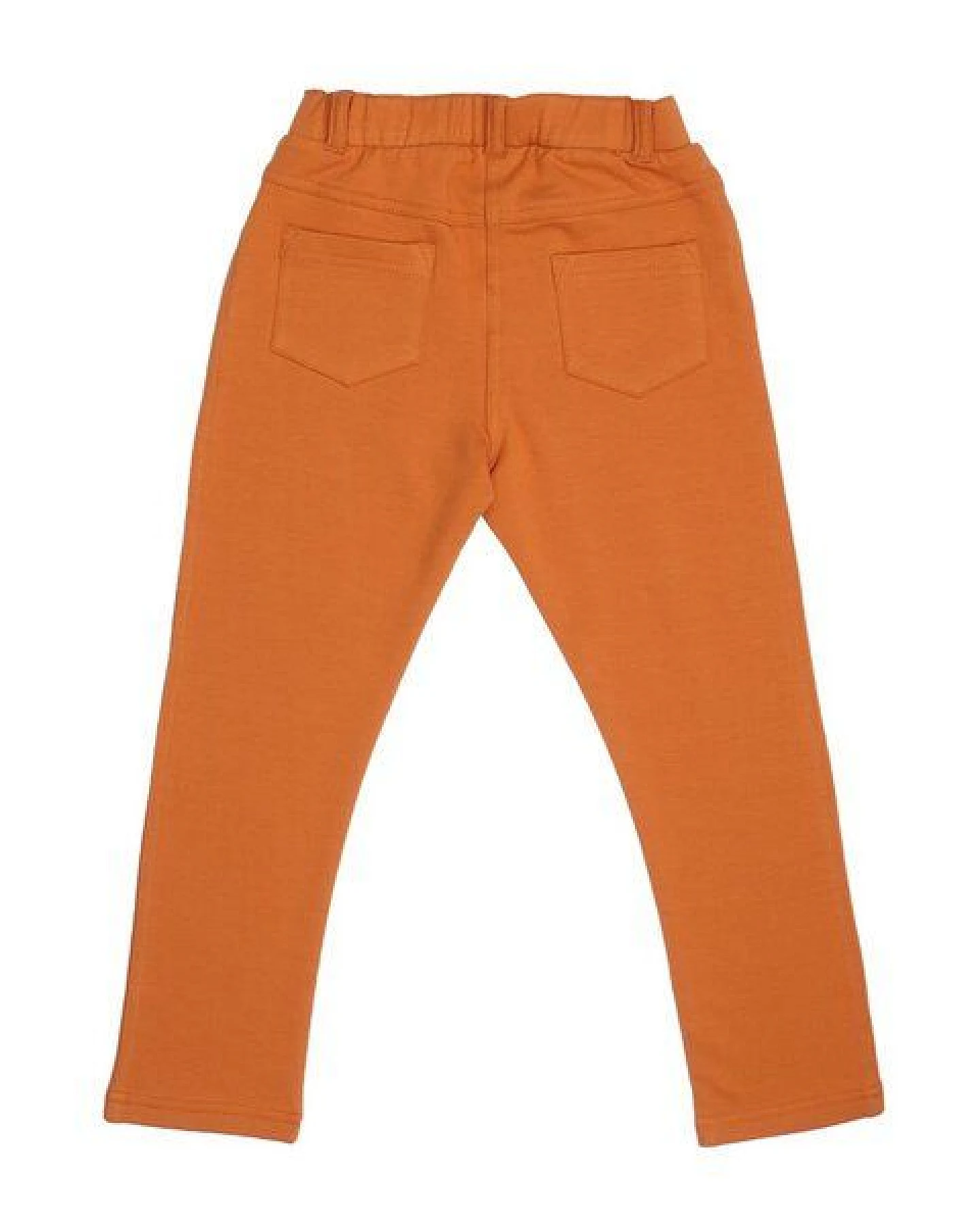 Baby- & Kleinkind-Leggings GOTS zertifiziert Bio-Baumwolle Braun uni elastischer Bund weich – Walkiddy – Ansicht 3