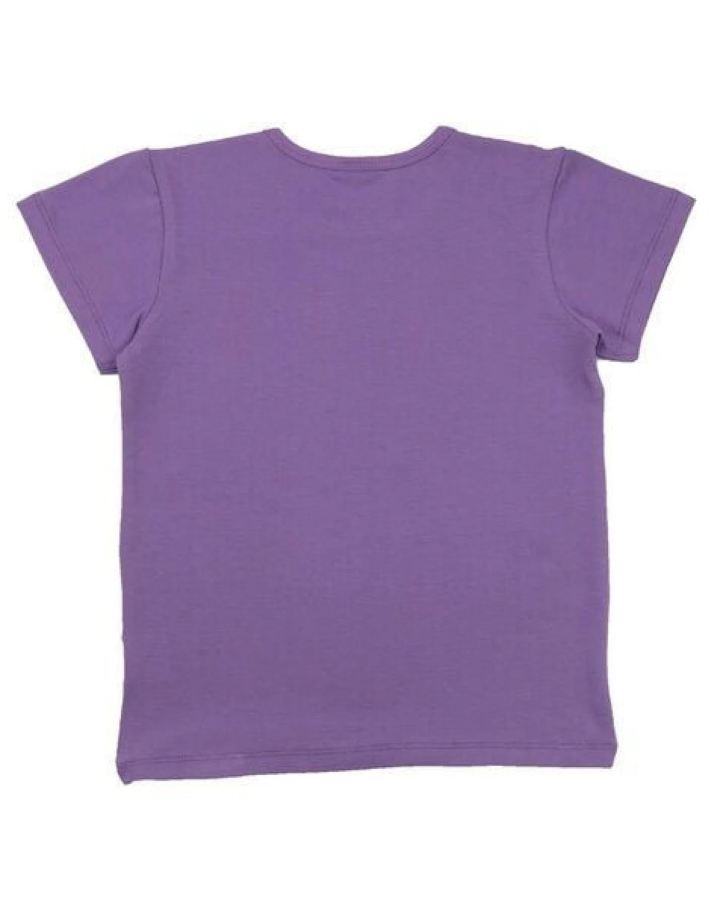 Kinder T-Shirt GOTS zertifiziert, lila, Schmetterling-Print, Bio-Baumwolle, weich – Walkiddy – Ansicht 3