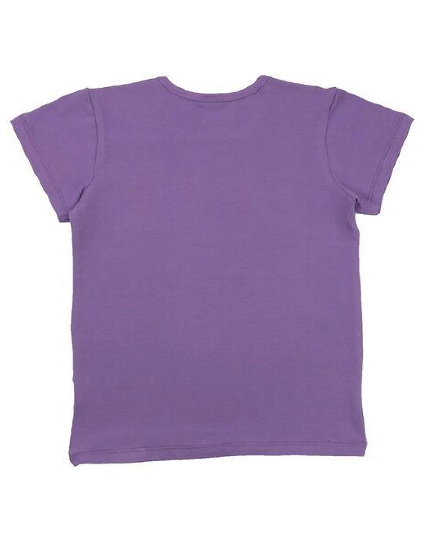 Kinder T-Shirt GOTS zertifiziert, lila, Schmetterling-Print, Bio-Baumwolle, weich – Walkiddy – Ansicht 3