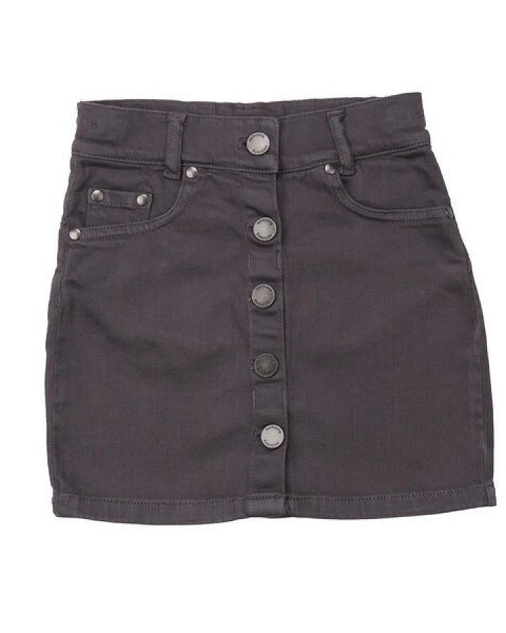 Kinder Jeansrock GOTS zertifiziert, Bio-Baumwolle, dunkelblau, Denim-Look, bequem, alltagstauglich – Walkiddy
