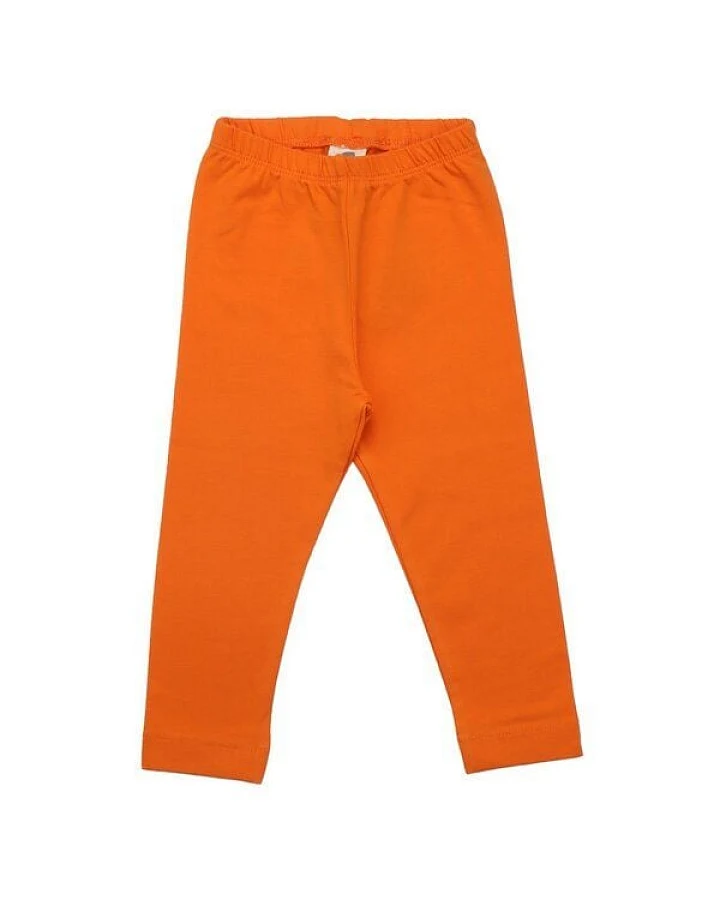 Kinder Leggings GOTS zertifiziert, orange „Mango Sorbet“, Bio-Baumwolle, weich & elastisch – Walkiddy