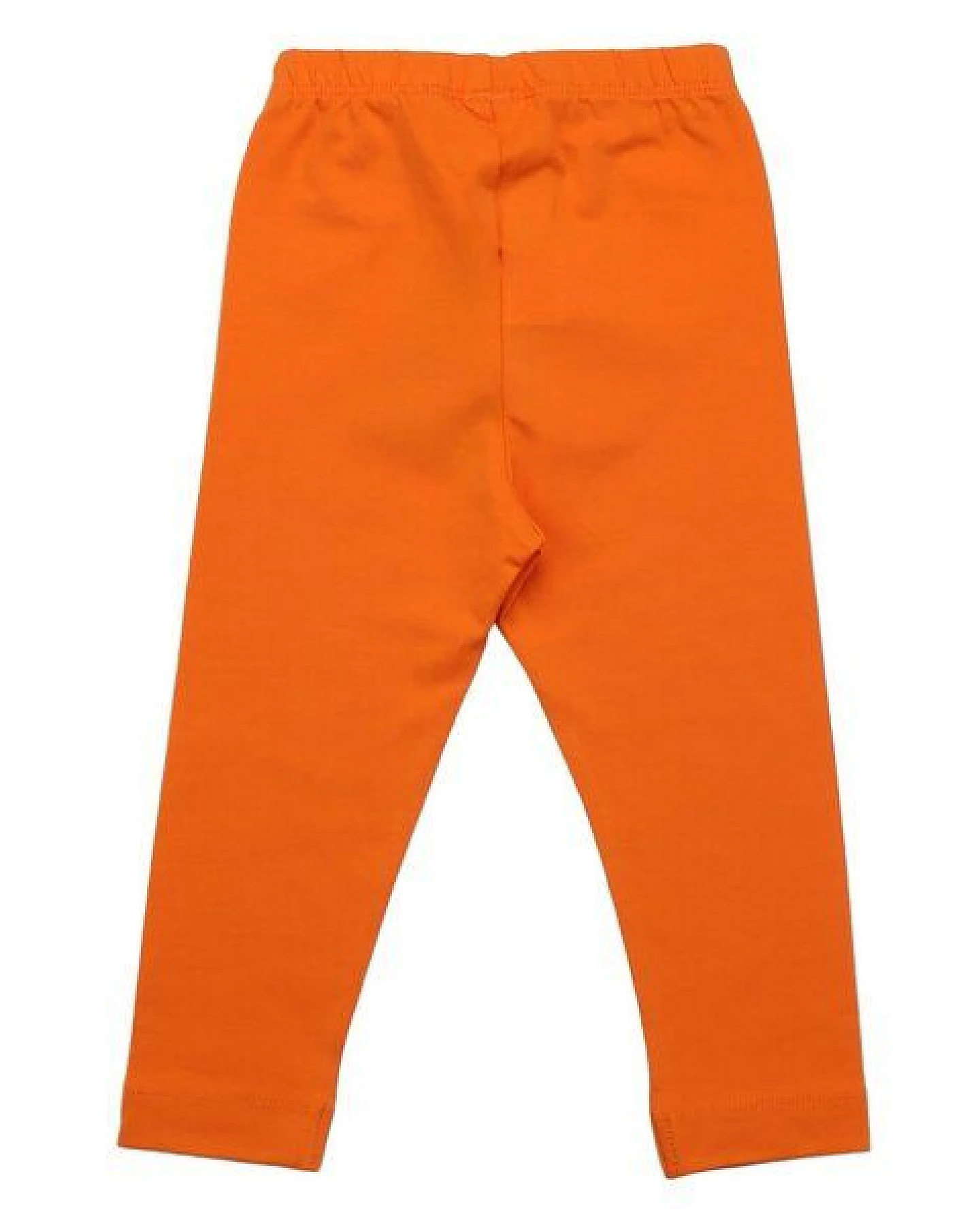 Kinder Leggings GOTS zertifiziert, orange „Mango Sorbet“, Bio-Baumwolle, weich & elastisch – Walkiddy – Ansicht 3