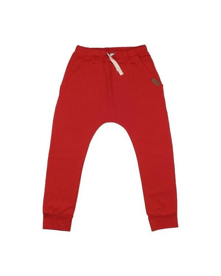 Kinder Jogginghose GOTS zertifiziert Bio-Baumwolle, Rostrot, Walkiddy
