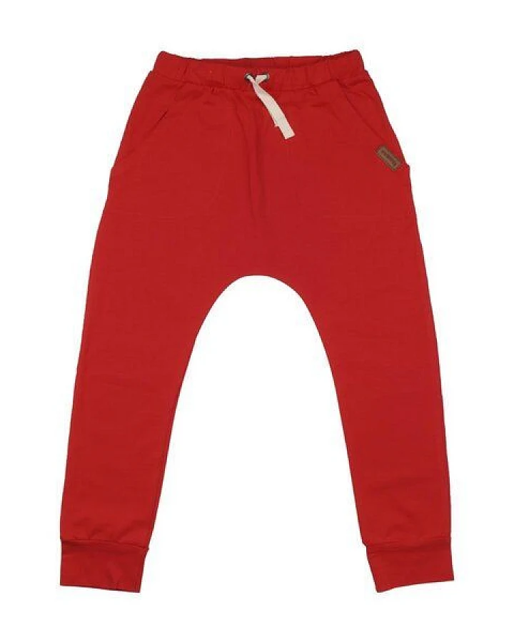 Kinder Jogginghose GOTS zertifiziert Bio-Baumwolle, Rostrot, Walkiddy