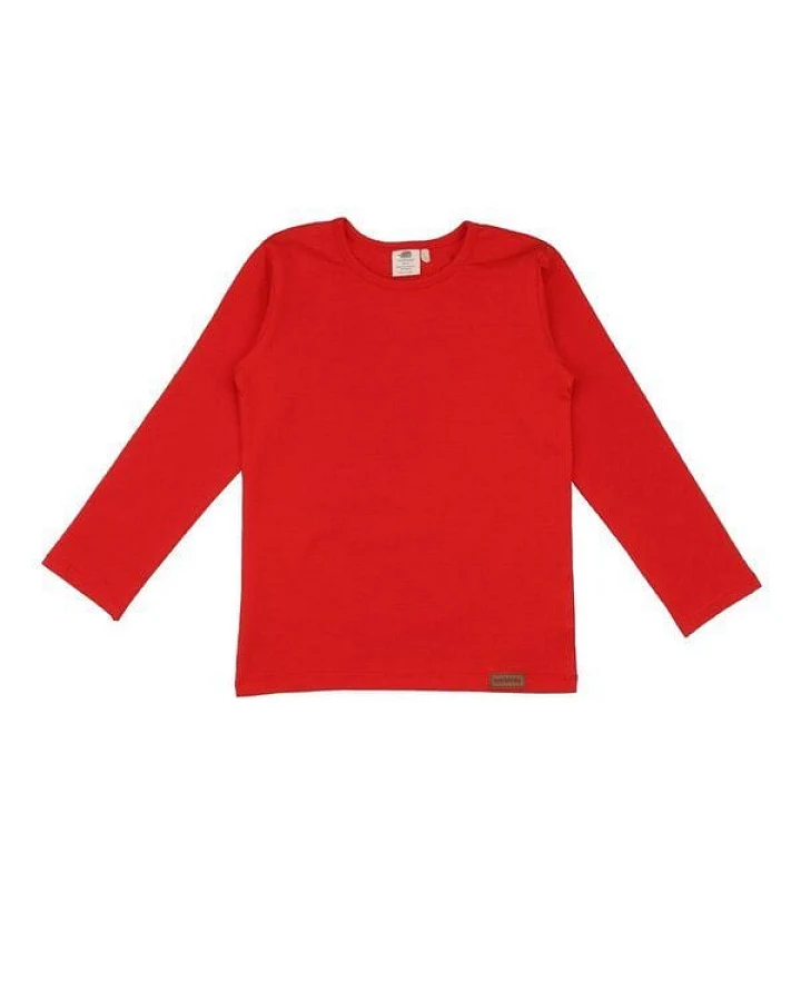 Baby Langarmshirt GOTS zertifiziert – Rot, weich & bequem, gut kombinierbar