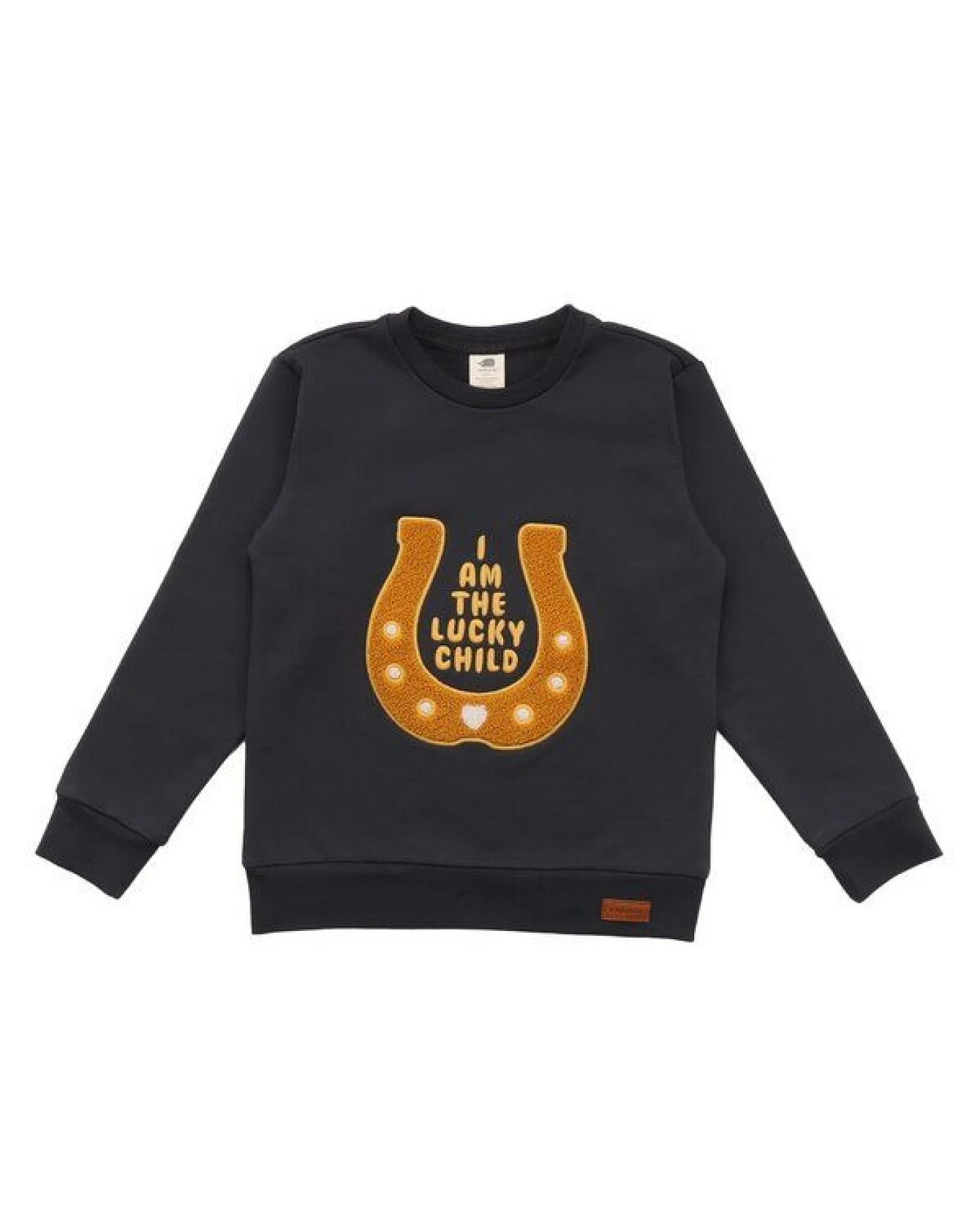Bio-Baumwoll-Sweatshirt Baby Anthrazit Shire Horses Walkiddy GOTS-zertifiziert elastisch und bequem – Ansicht 2