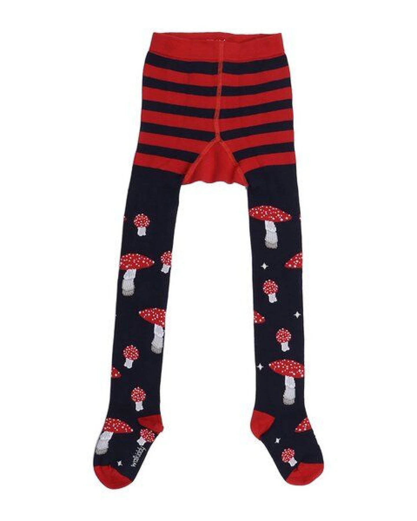 Baby Strumpfhose GOTS-zertifiziert aus Bio-Baumwolle blau mit Muster – Walkiddy – Ansicht 2