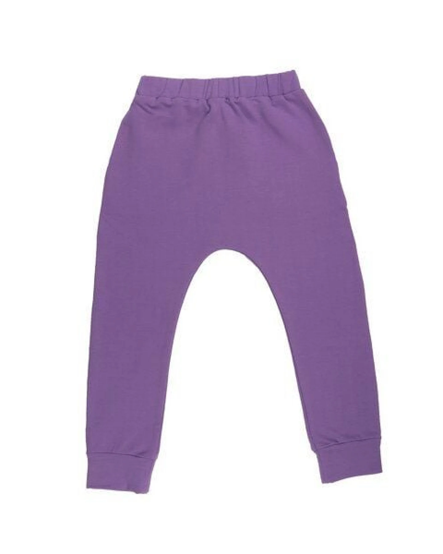 Kinder Jogginghose GOTS zertifiziert Bio-Baumwolle mit Elasthan, Lila, Walkiddy – Ansicht 3