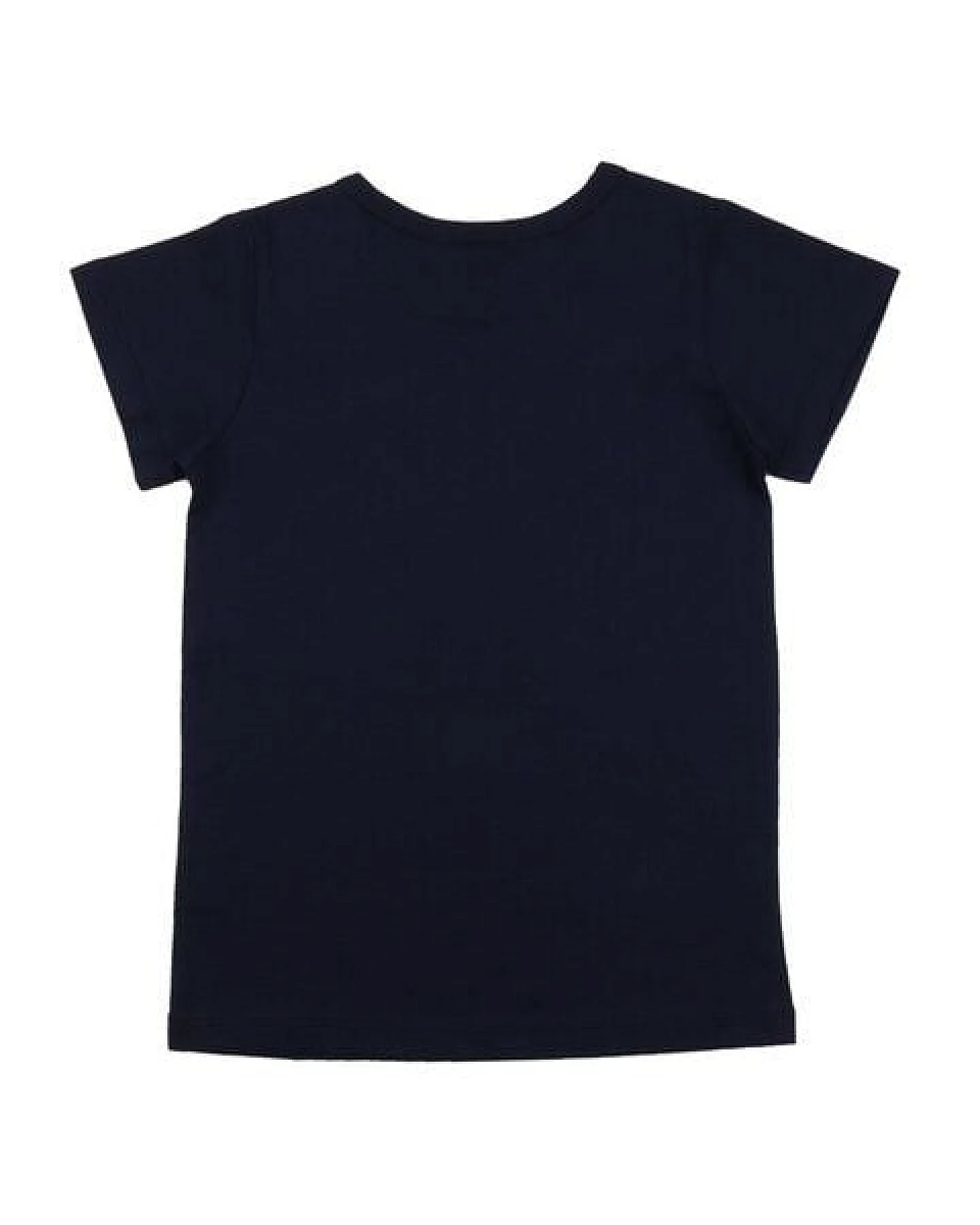 Kinder T-Shirt GOTS zertifiziert, 95% Bio-Baumwolle, dunkelblau, Tier-Print, weich & bequem, Unisex – Walkiddy – Ansicht 3