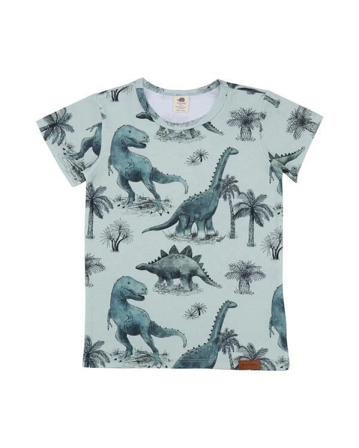 Baby T-Shirt Bio Baumwolle Grün - Walkiddy Dinosaurland - Nachhaltig & Allergikerfreundlich - 95% Bio-Baumwolle - Umweltbewusst & GOTS-zertifiziert. – GOTS zertifiziert
