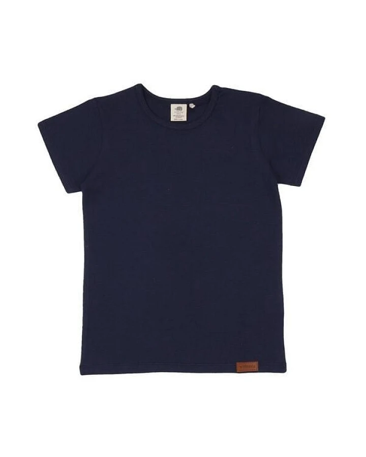 Baby T-Shirt GOTS zertifiziert – Dunkelblau, Kurzarm, weich & bequem