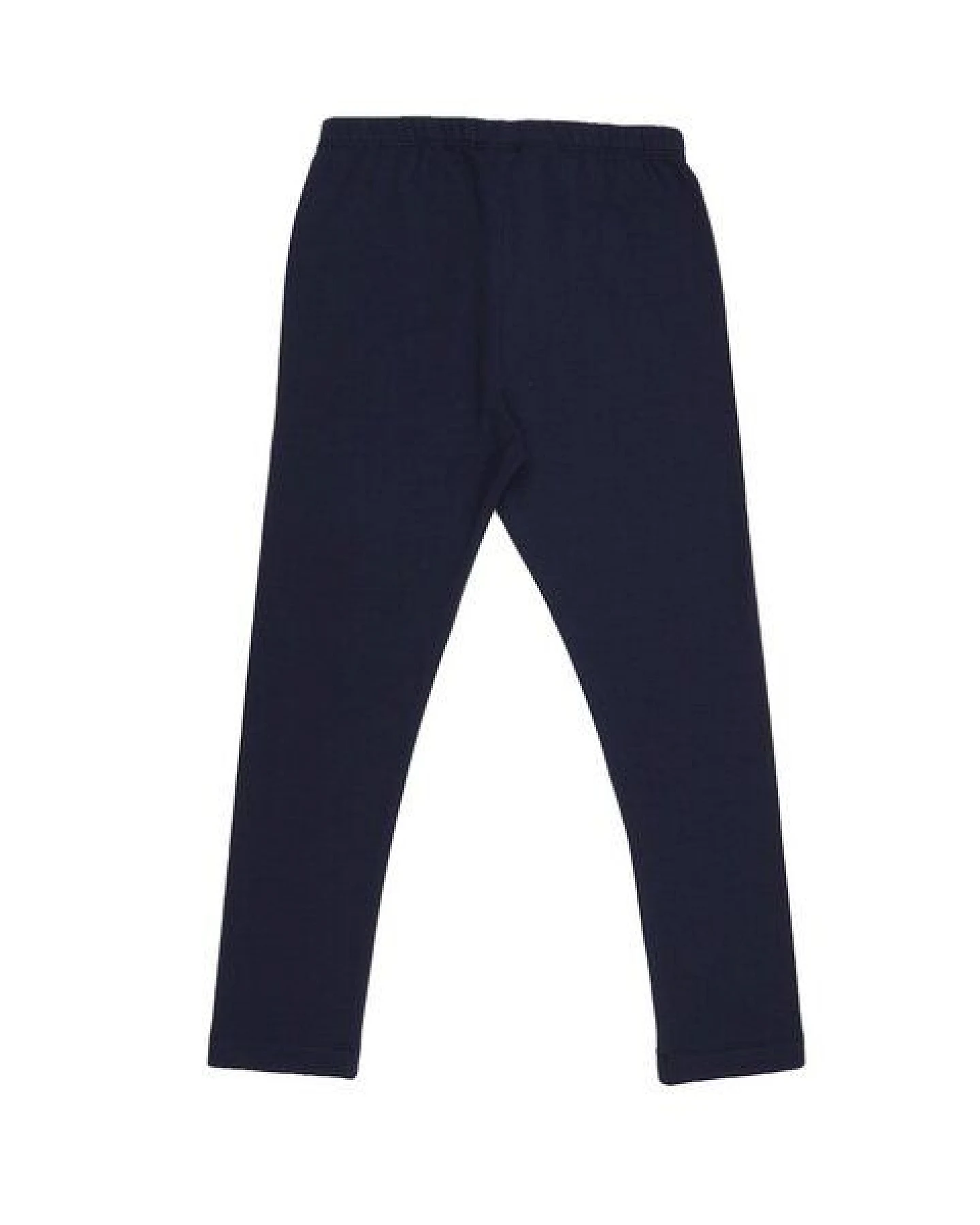 Kinder Leggings GOTS zertifiziert – Dunkelblau, Bio-Baumwolle mit Elasthan, elastischer Bund – Ansicht 3
