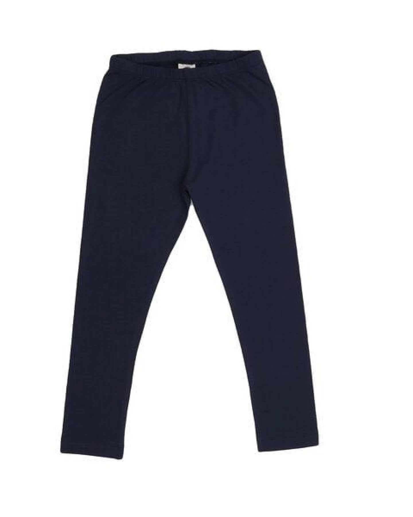Kinder Leggings GOTS zertifiziert – Dunkelblau, Bio-Baumwolle mit Elasthan, elastischer Bund – Ansicht 2