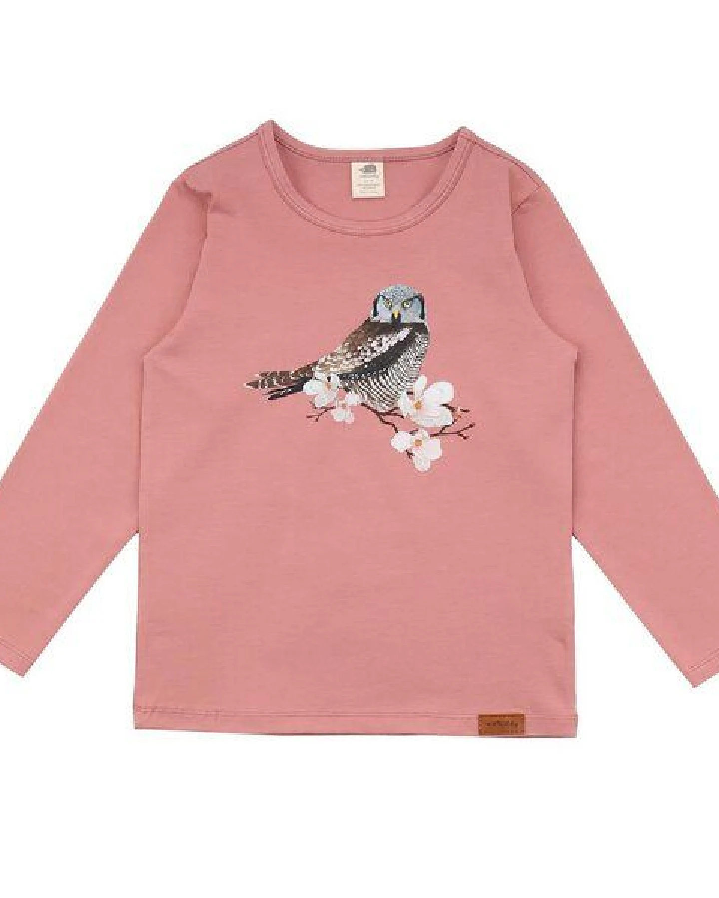 Kinder Langarmshirt GOTS zertifiziert, rosé, Bio-Baumwolle, weich – Walkiddy – Ansicht 2