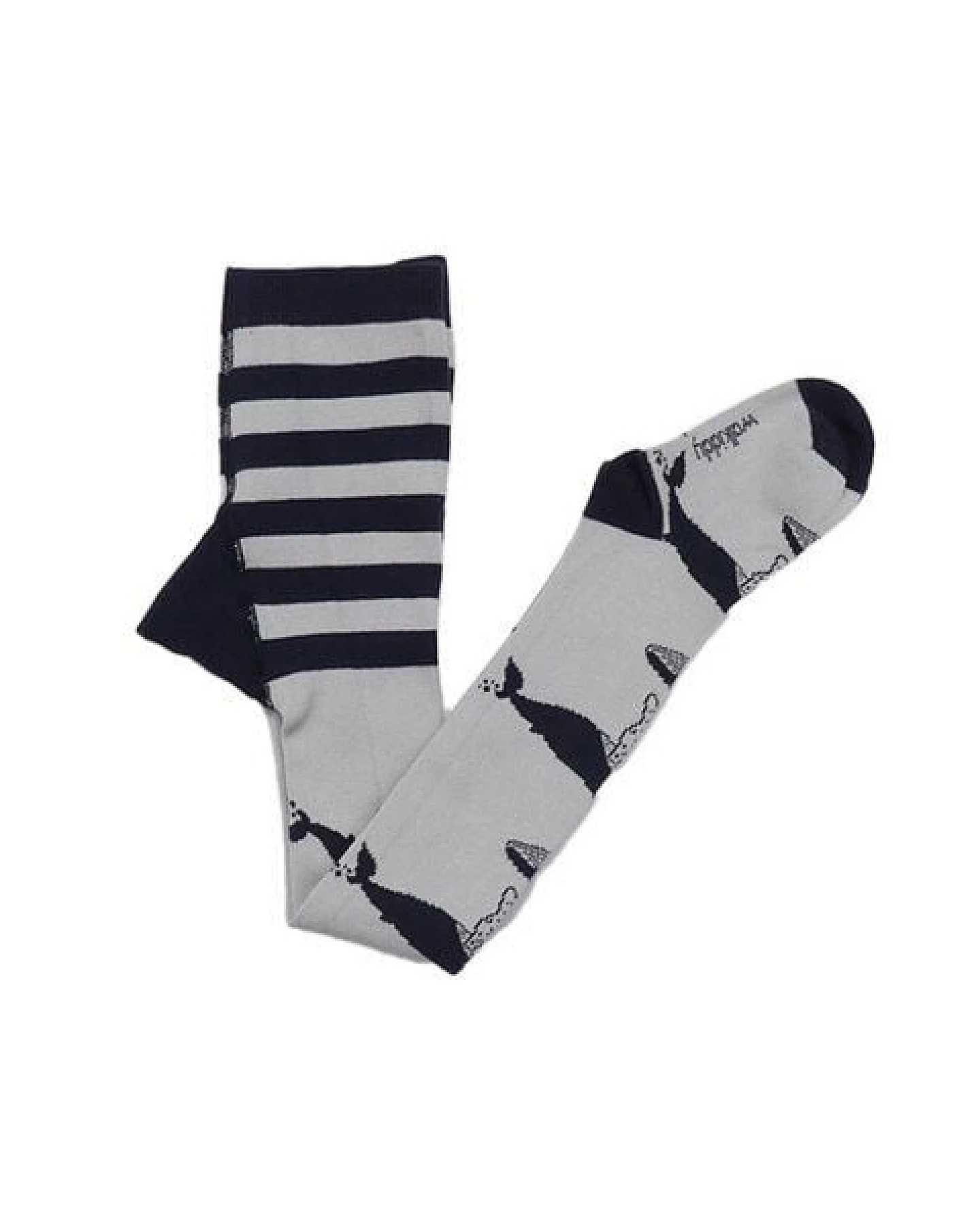 Strumpfhose Grau Wale-Allover Bio-Baumwolle GOTS – Walkiddy – Ansicht 4